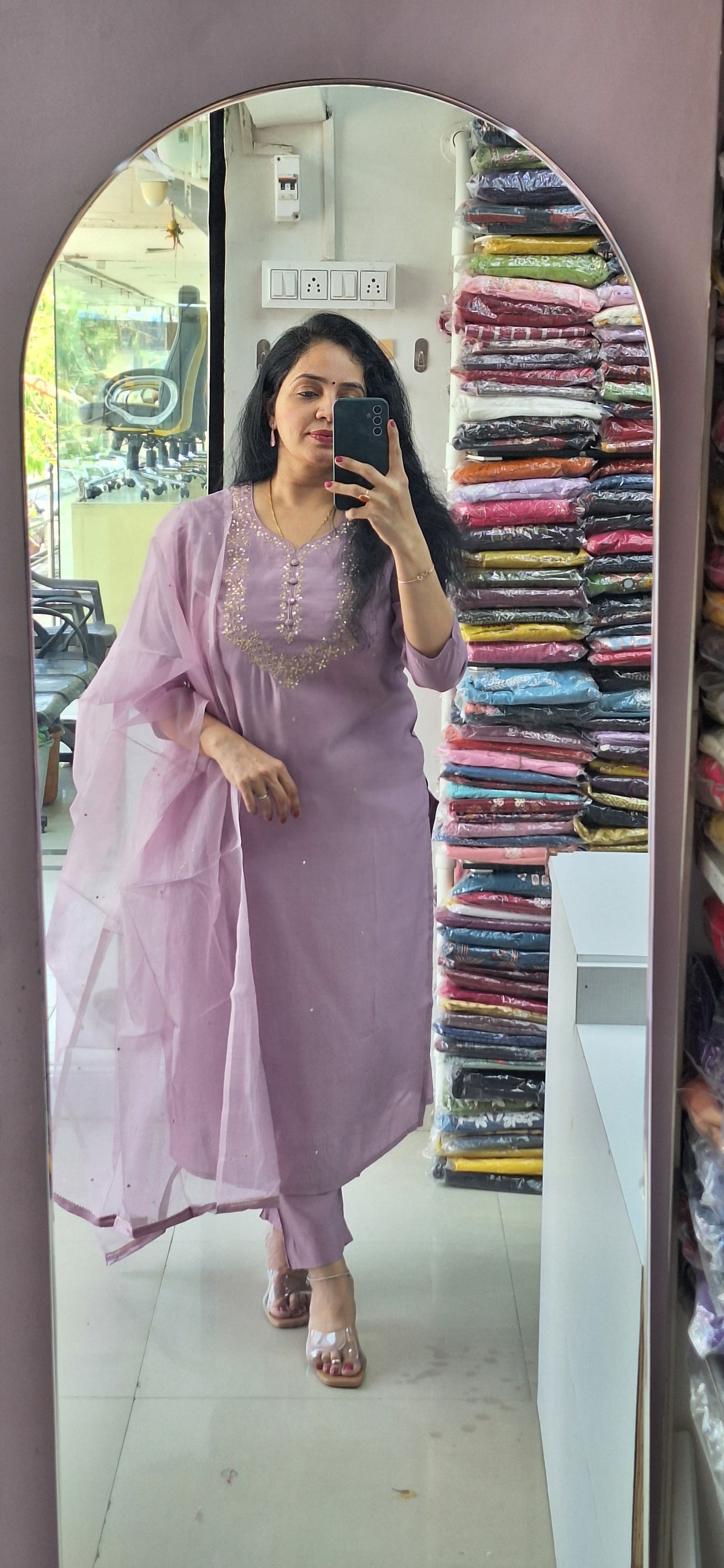 Dupatta Pants Set