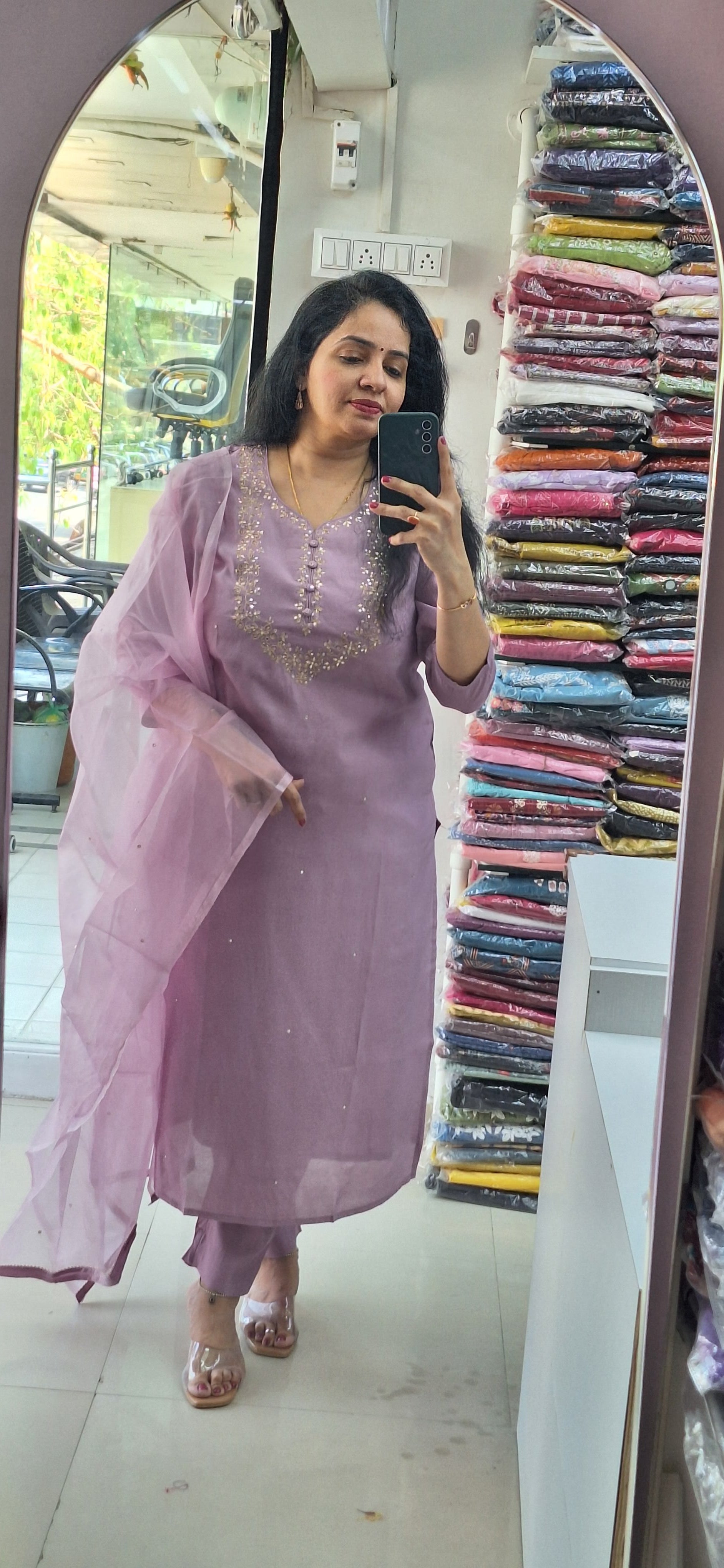 Dupatta Pants Set