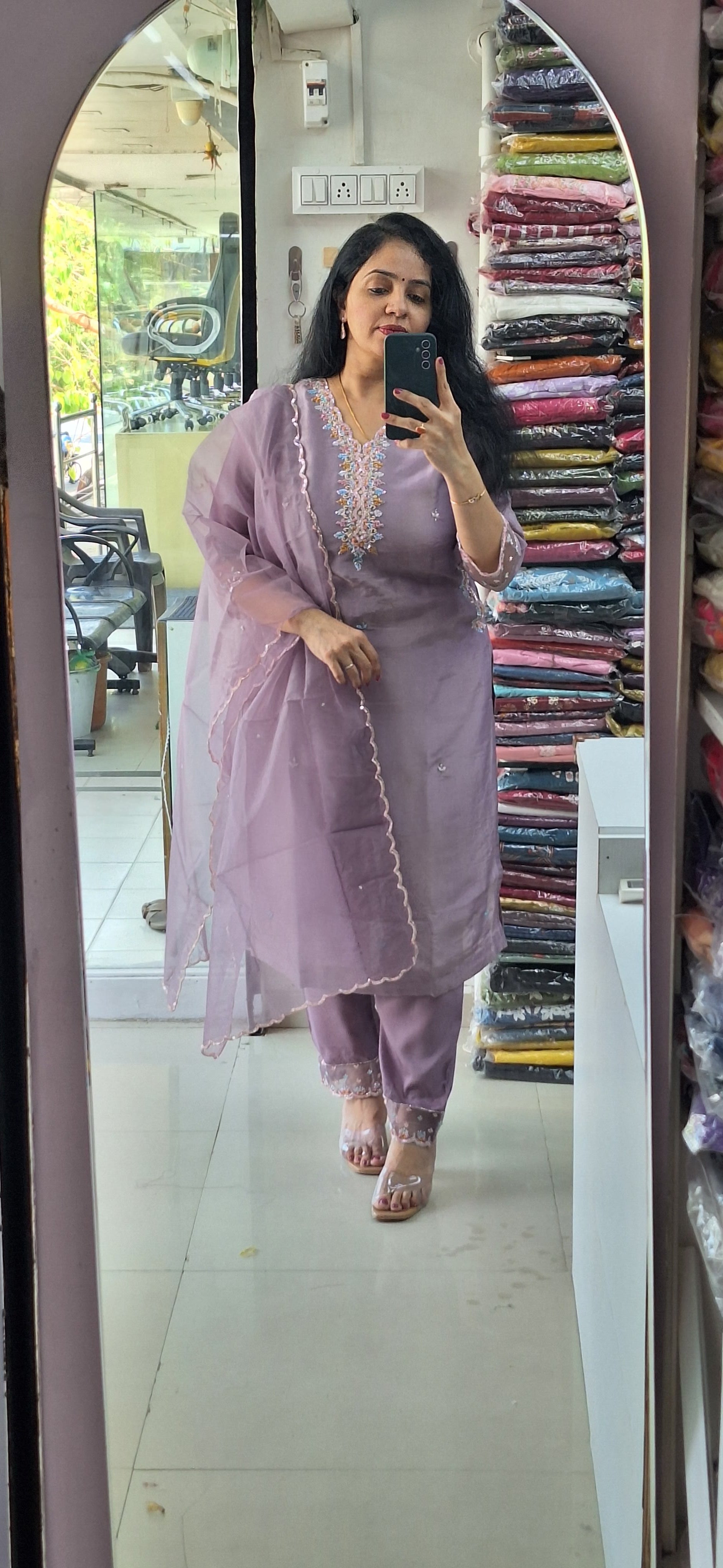 Dupatta Pants Set