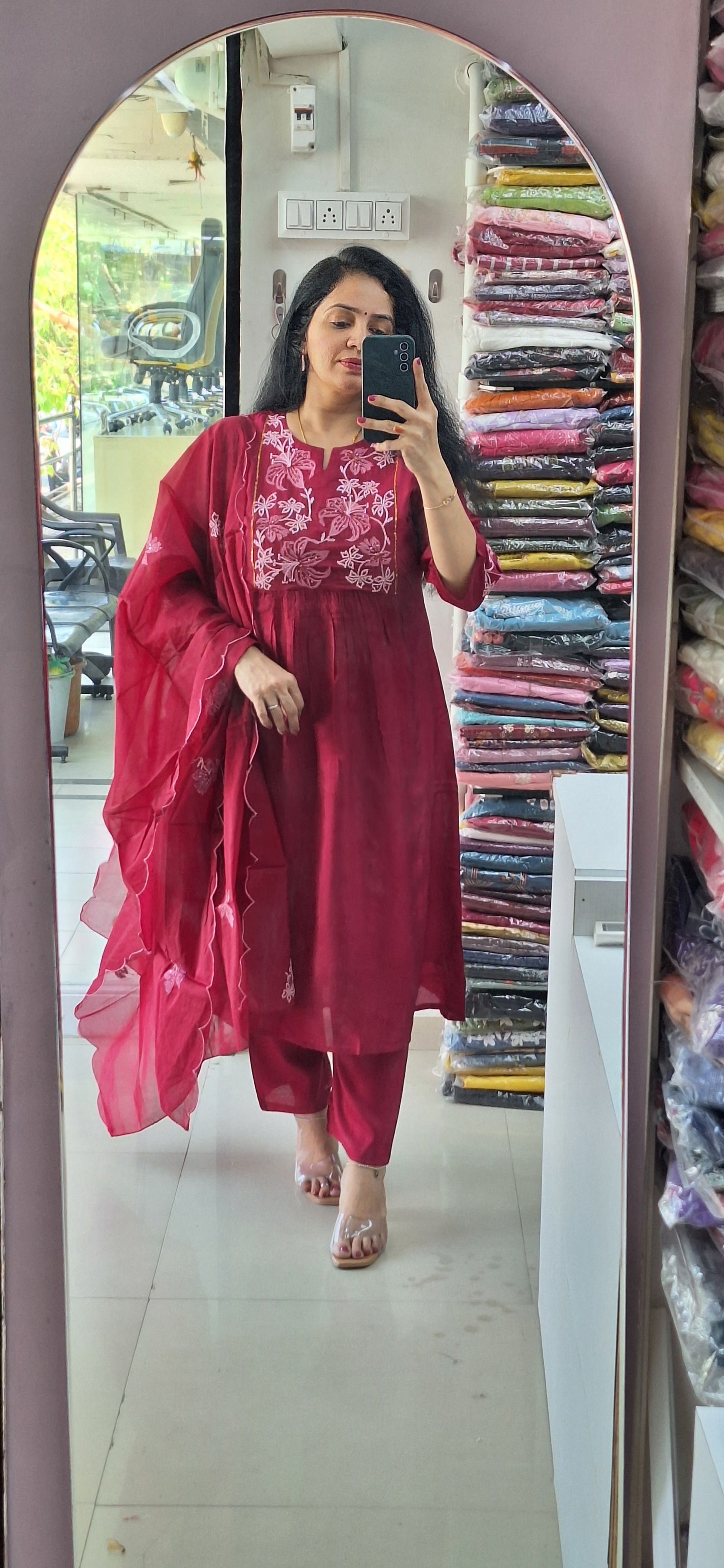 Dupatta Pants Set