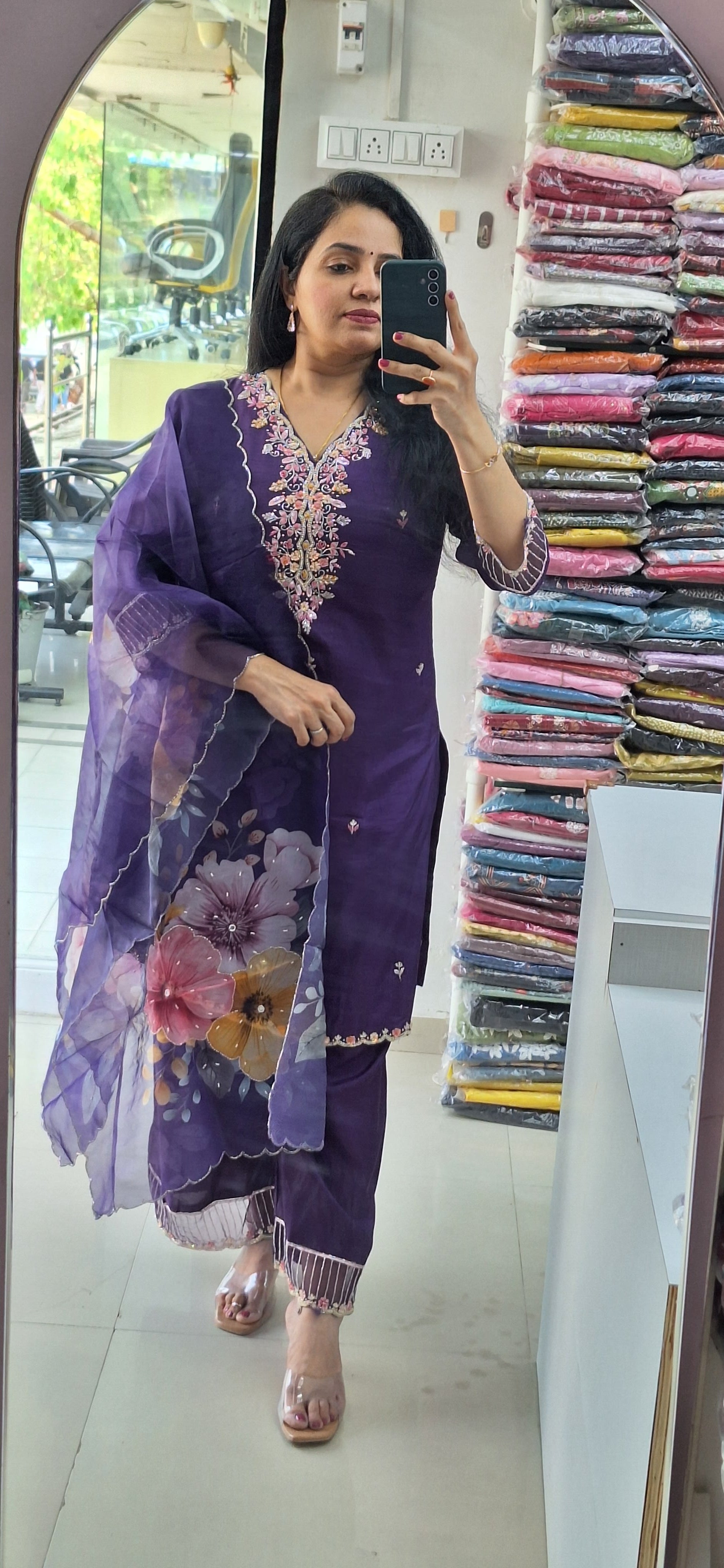 Dupatta Pants Set