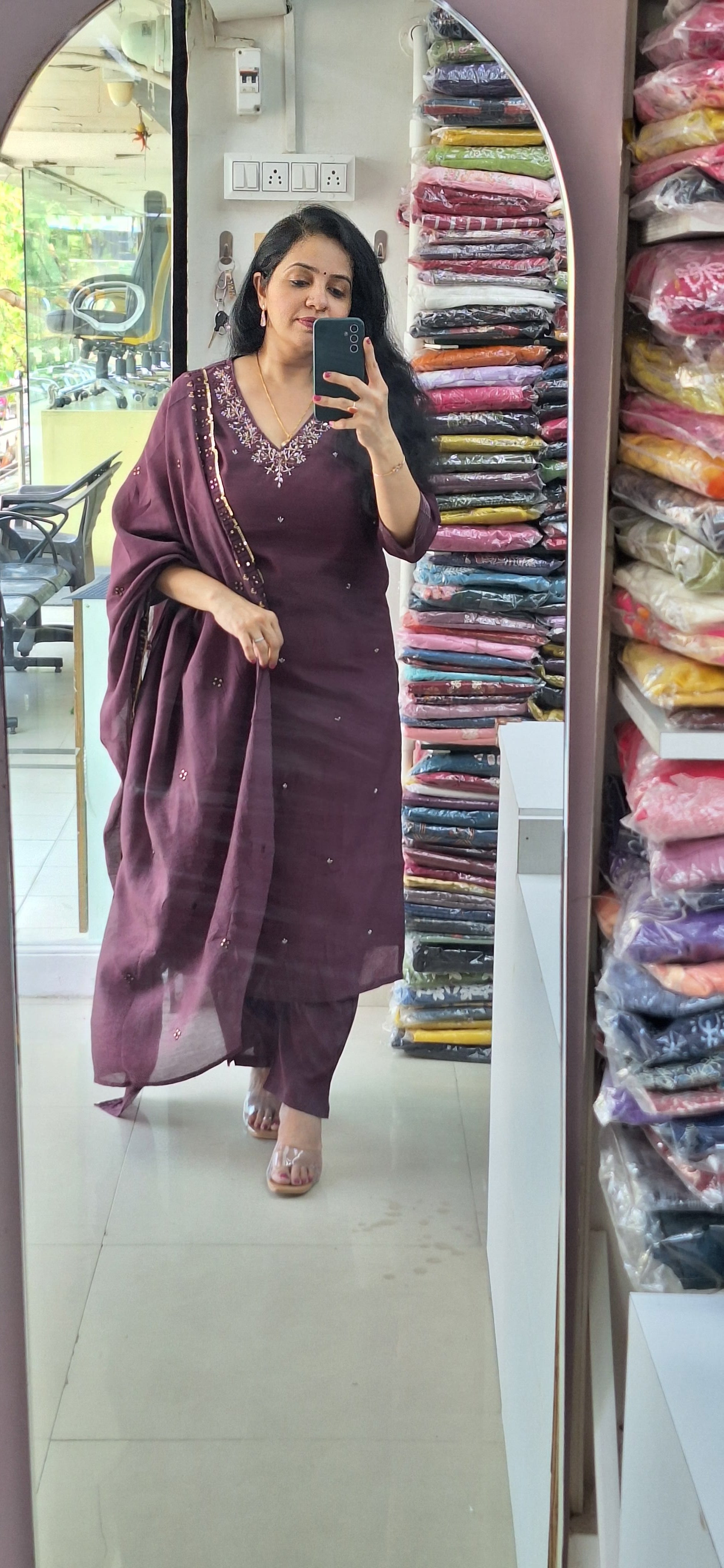 Dupatta Pants Set