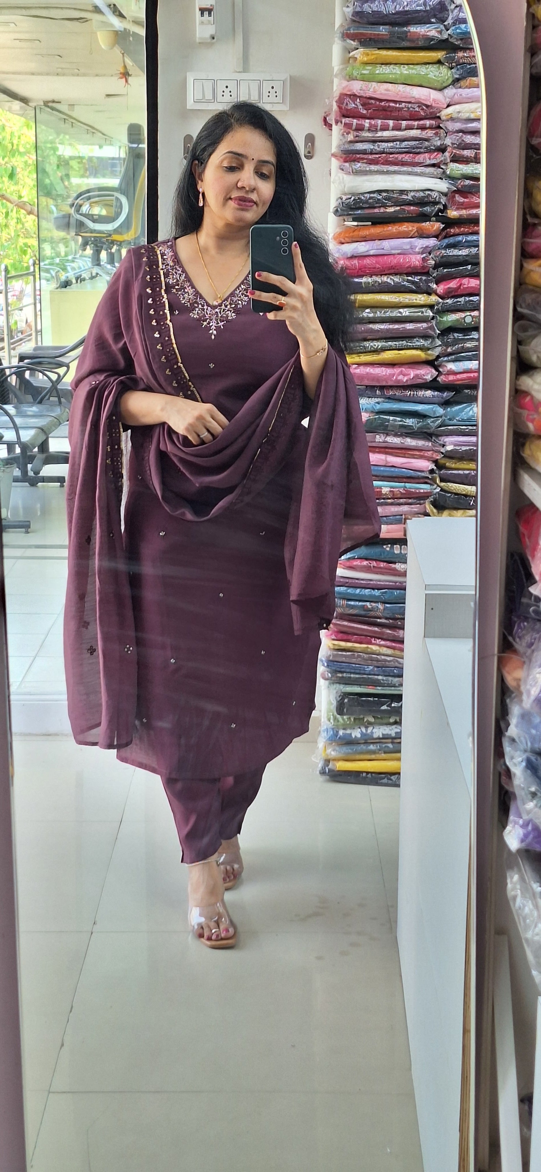Dupatta Pants Set