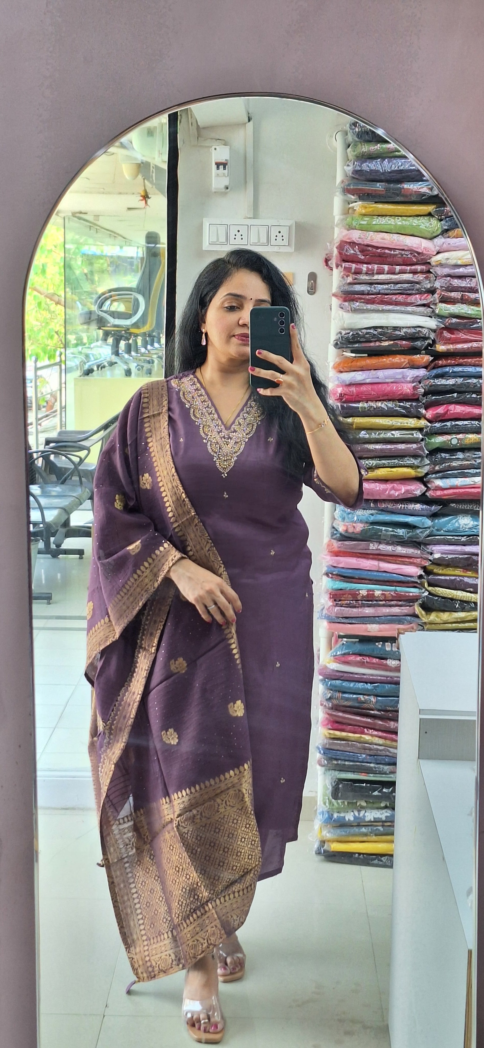 Dupatta Pants Set