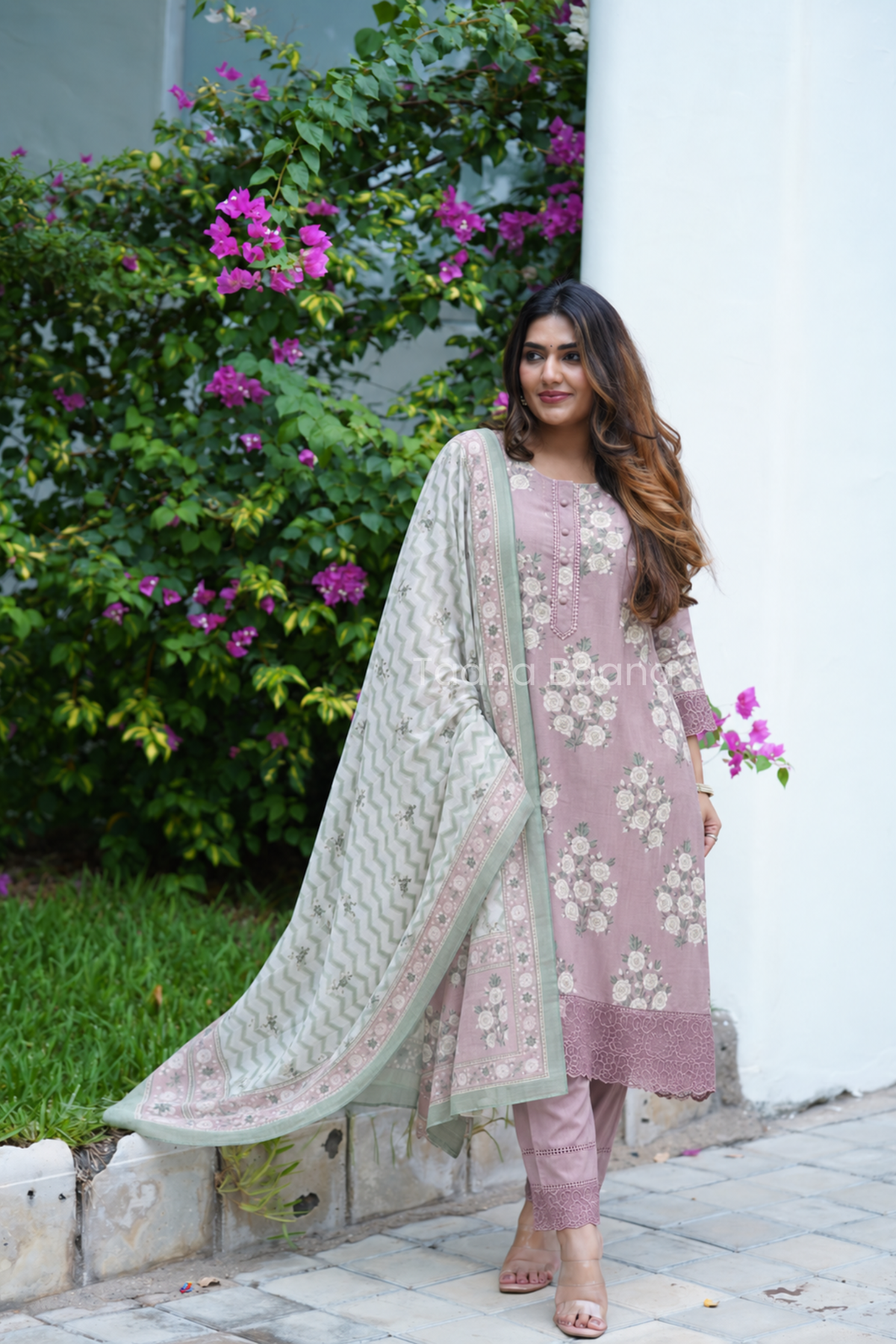 Dupatta Pant Set