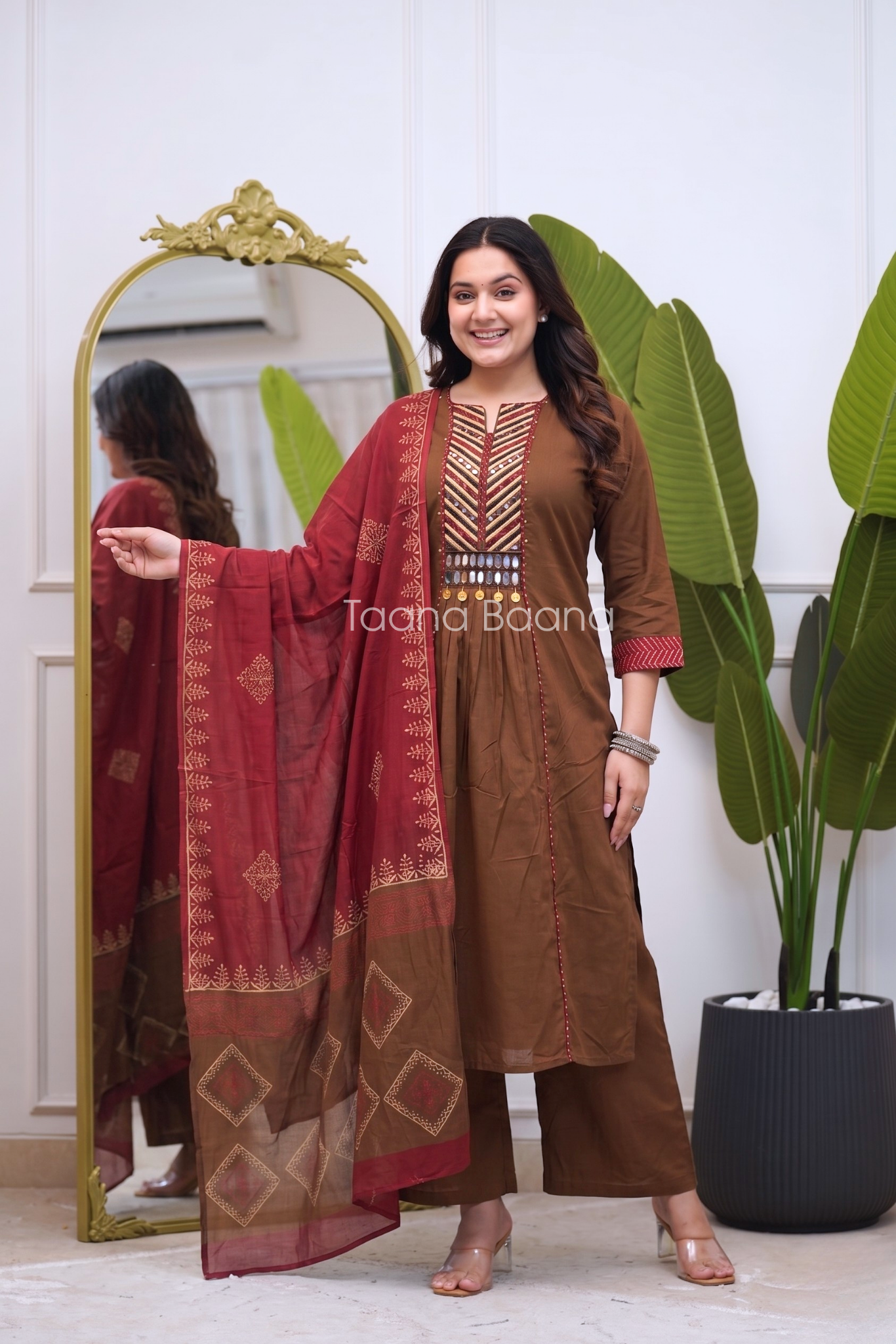 Dupatta Plazo Set
