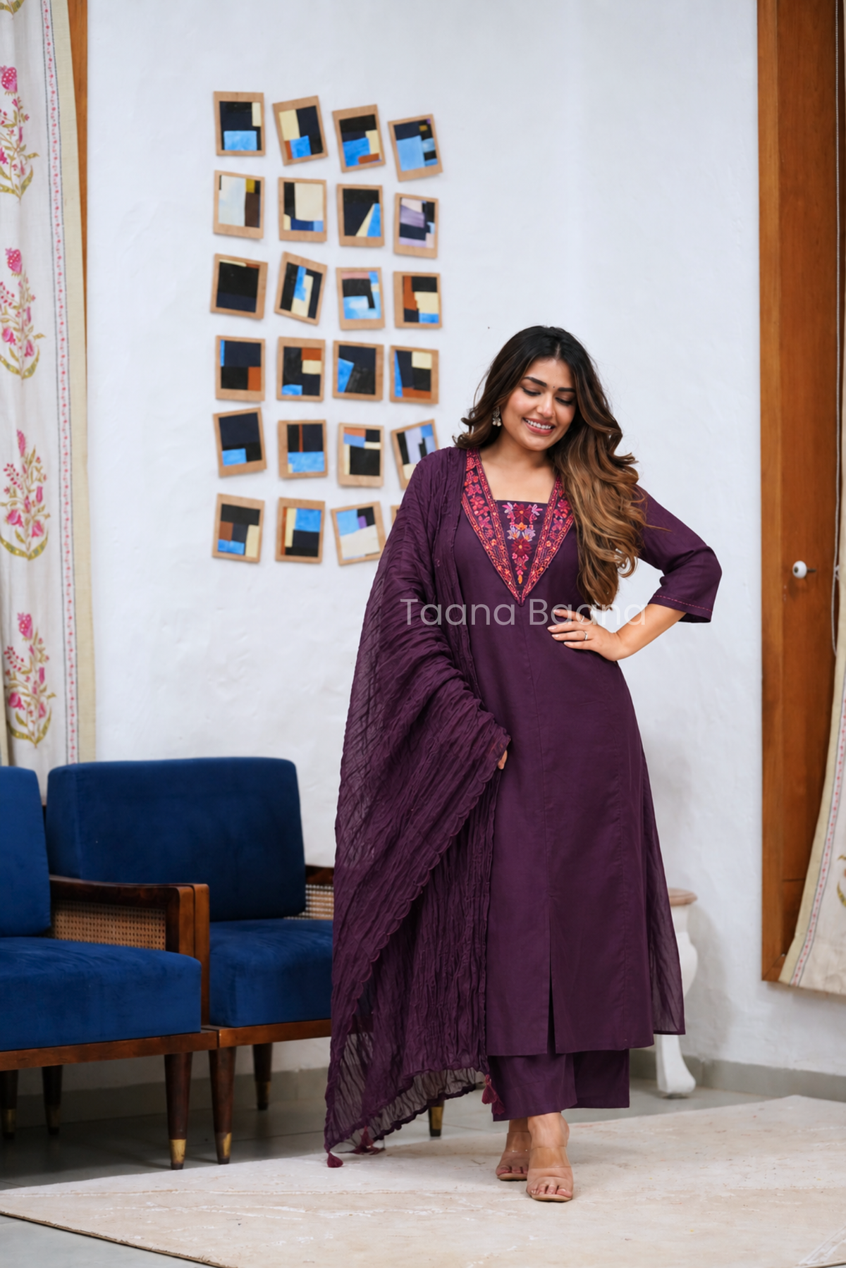 Dupatta Pant Set