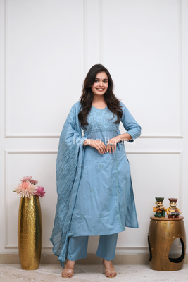 Dupatta Pant Set