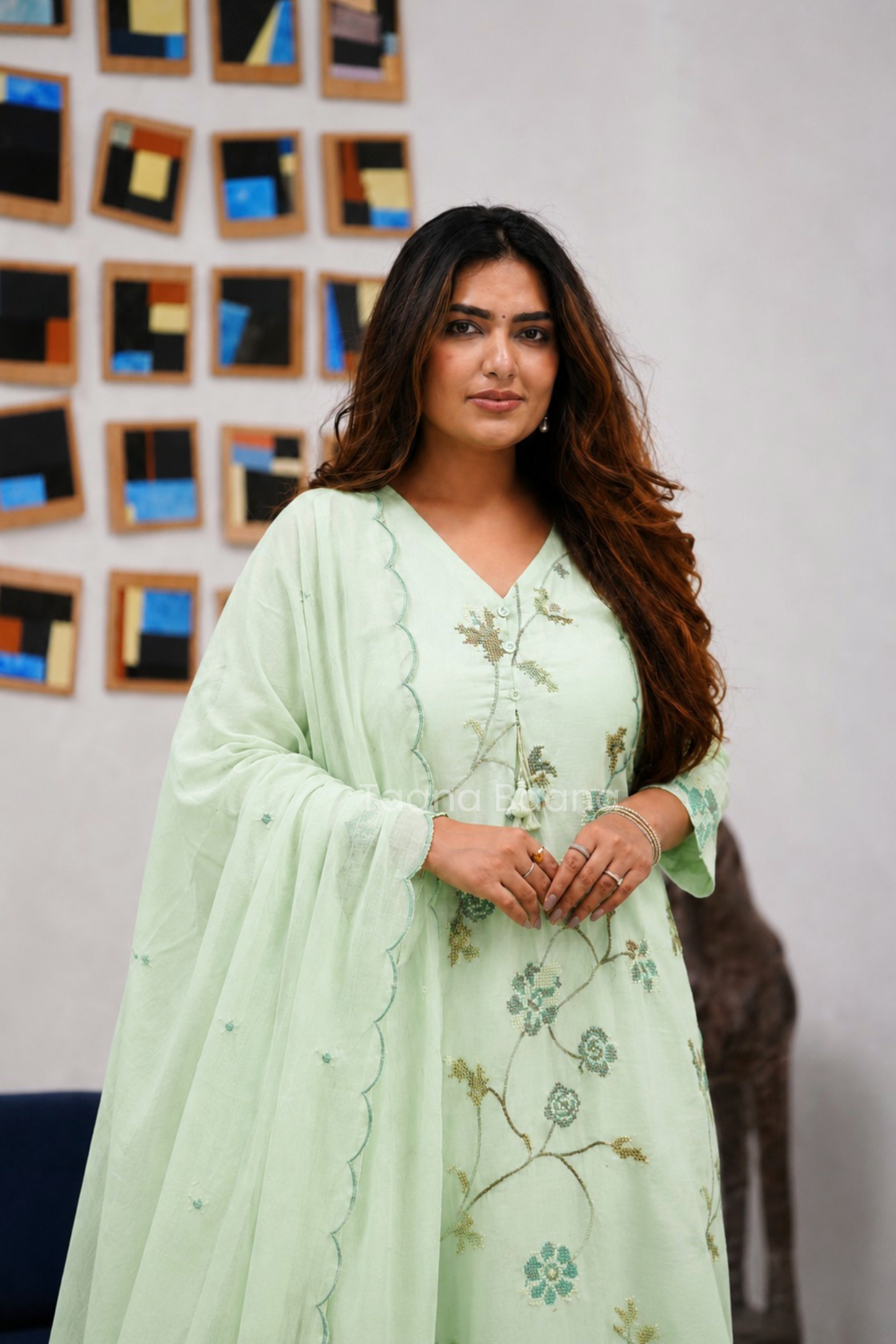 Dupatta Pant Set