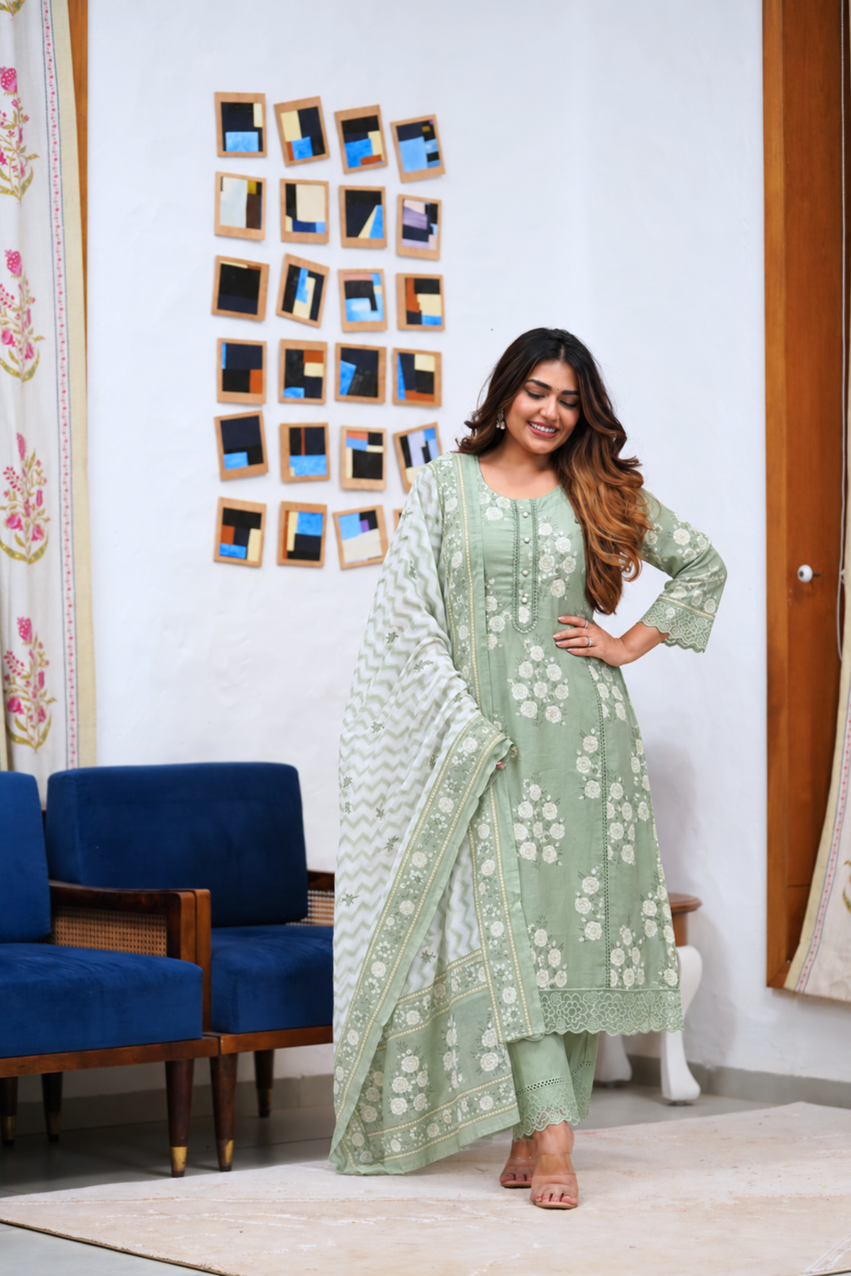 Dupatta Pant Set