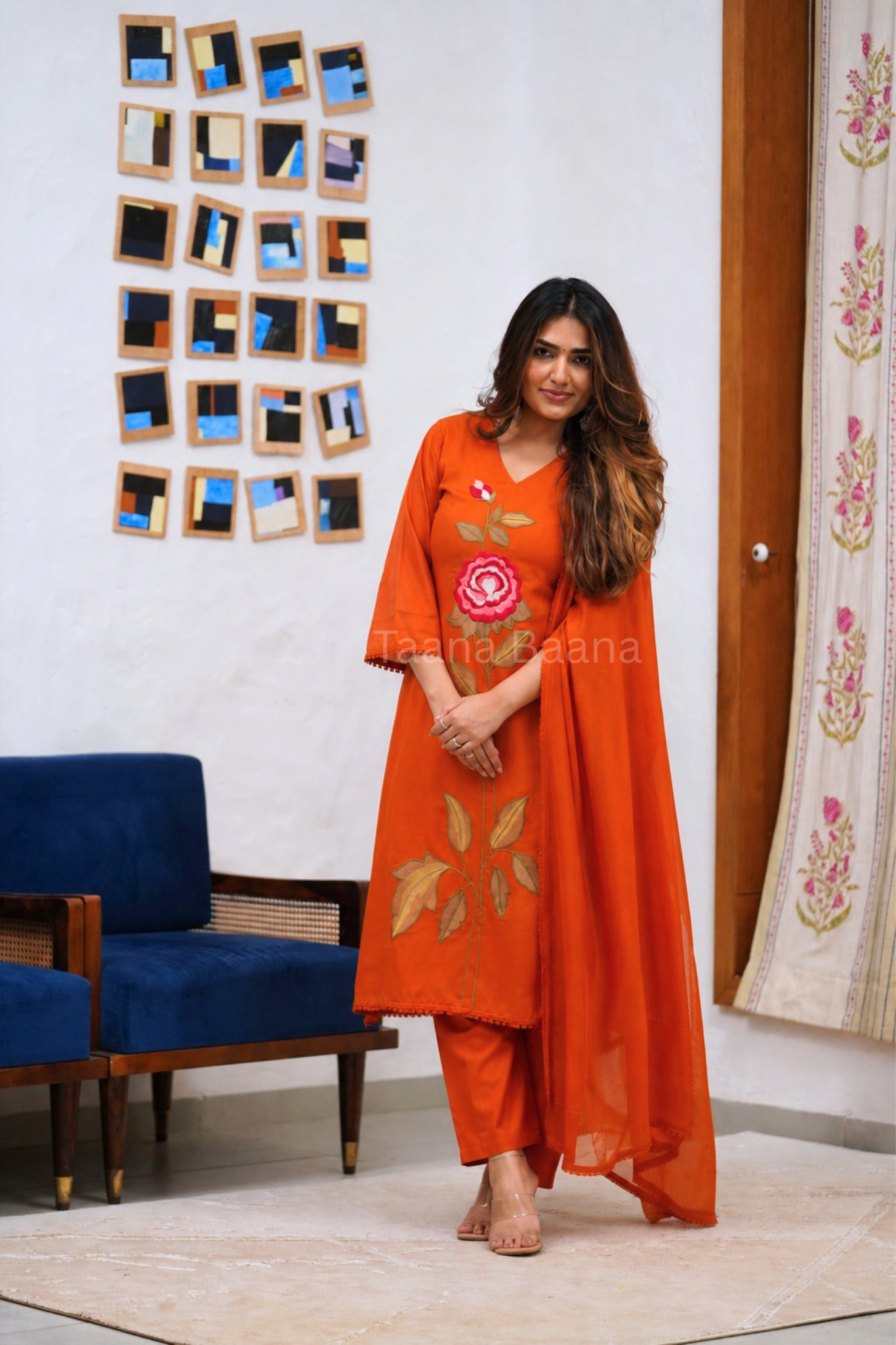Dupatta Pant Set