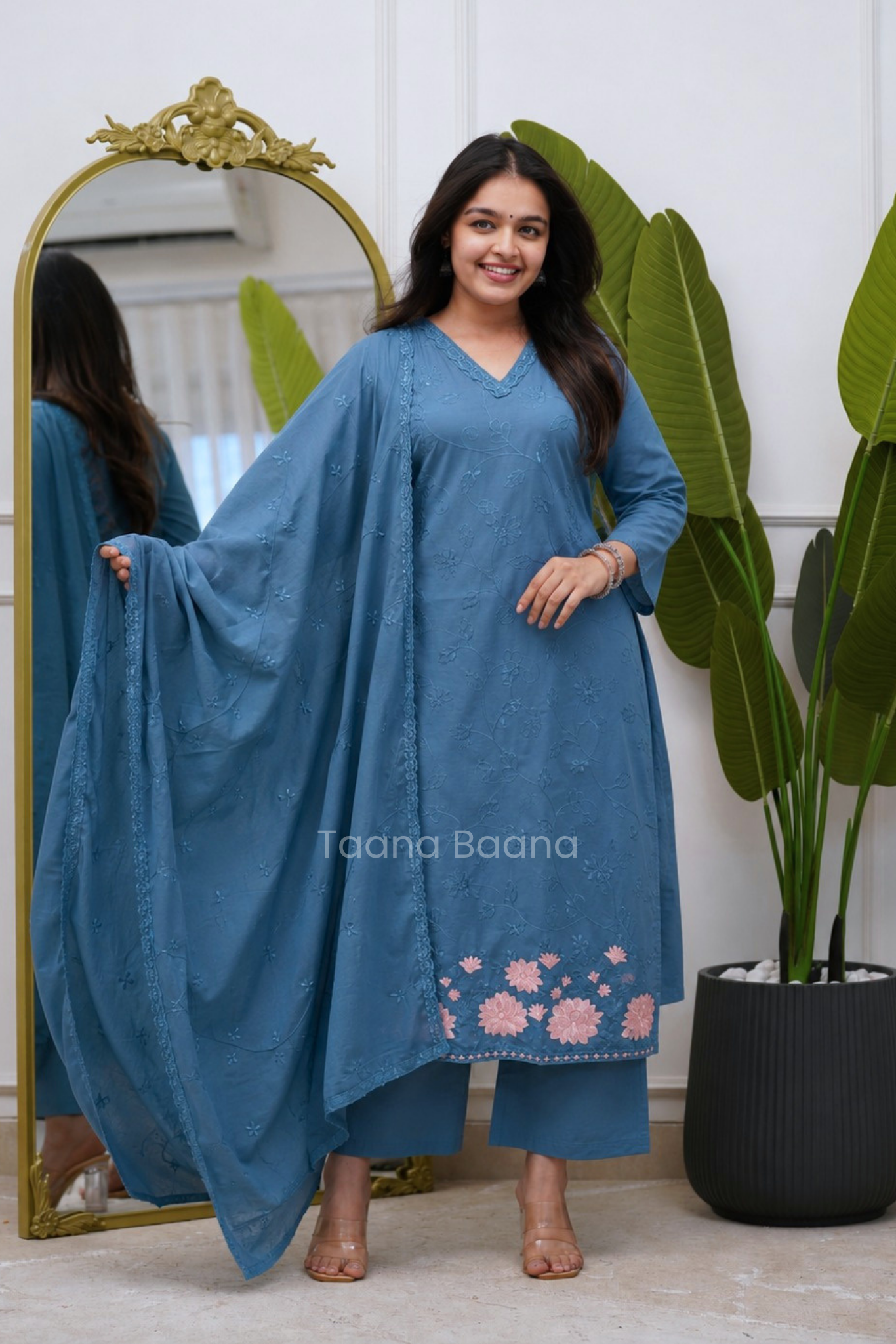 Dupatta Pant Set