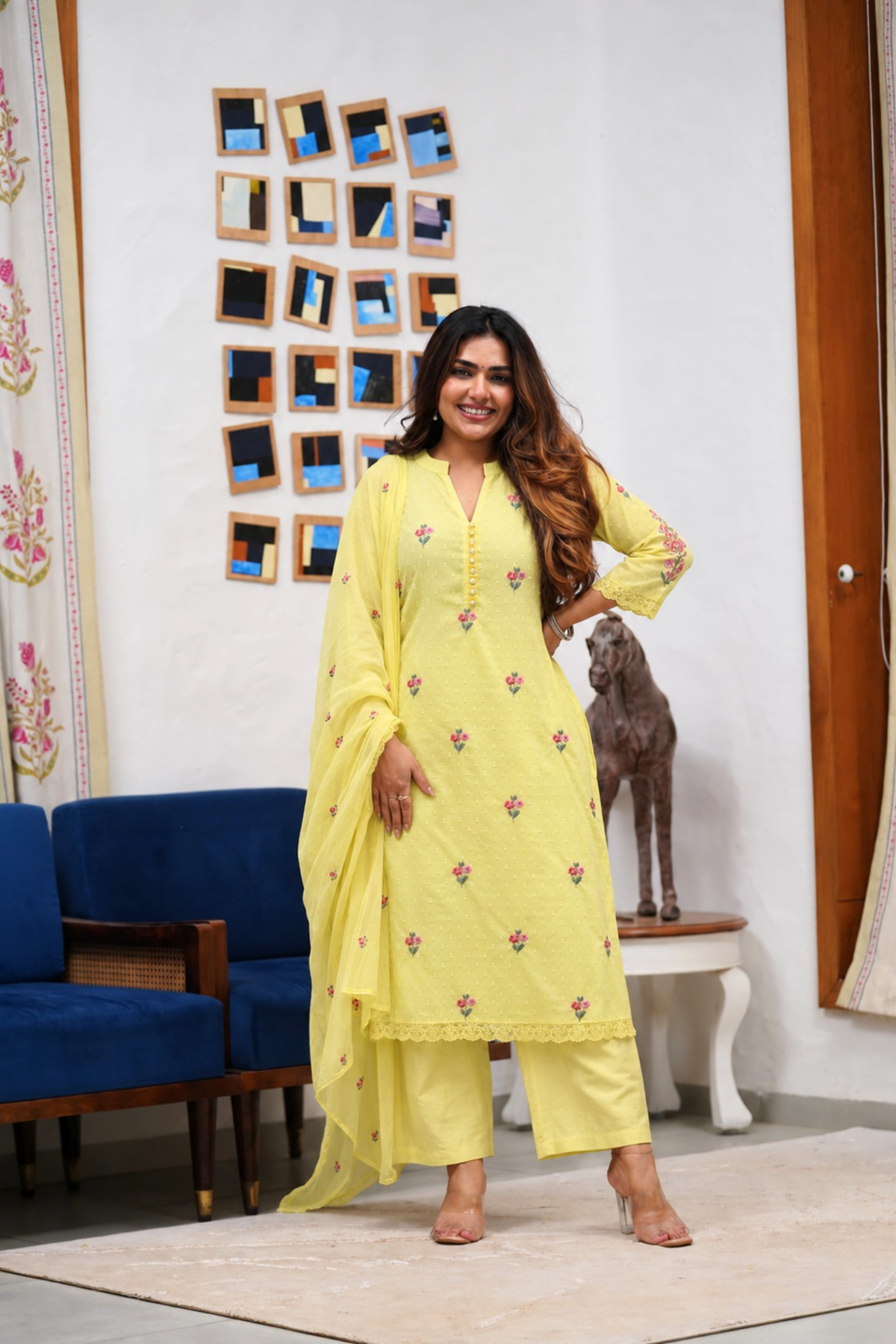 Dupatta Pant Set