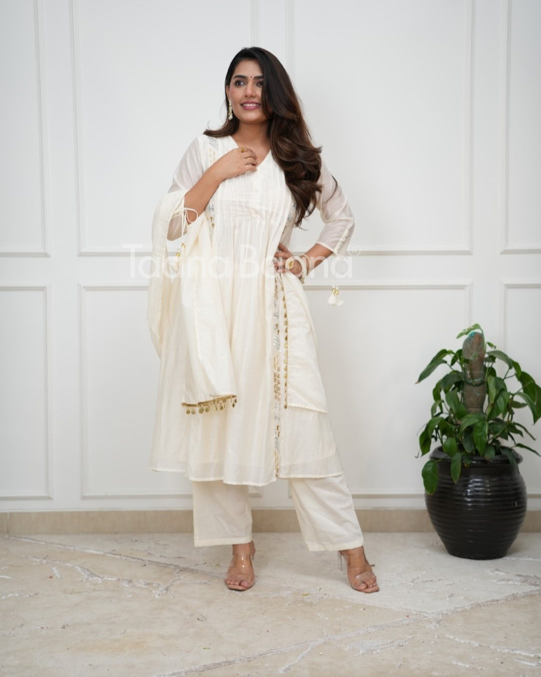 Dupatta Pants Set