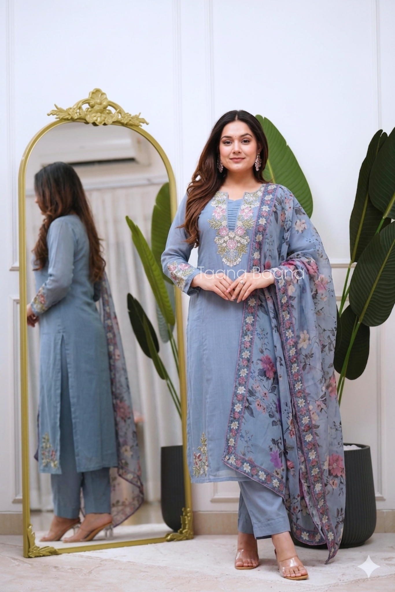 Dupatta Pant Set