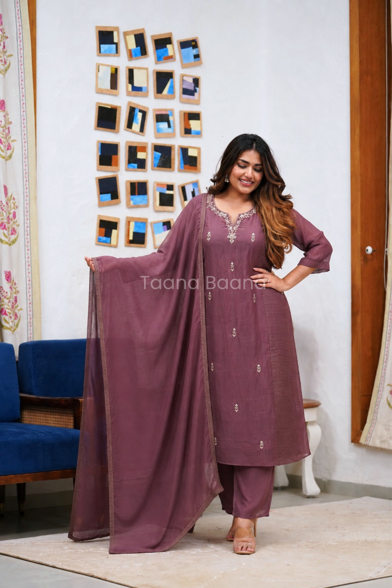 Dupatta Pant Set