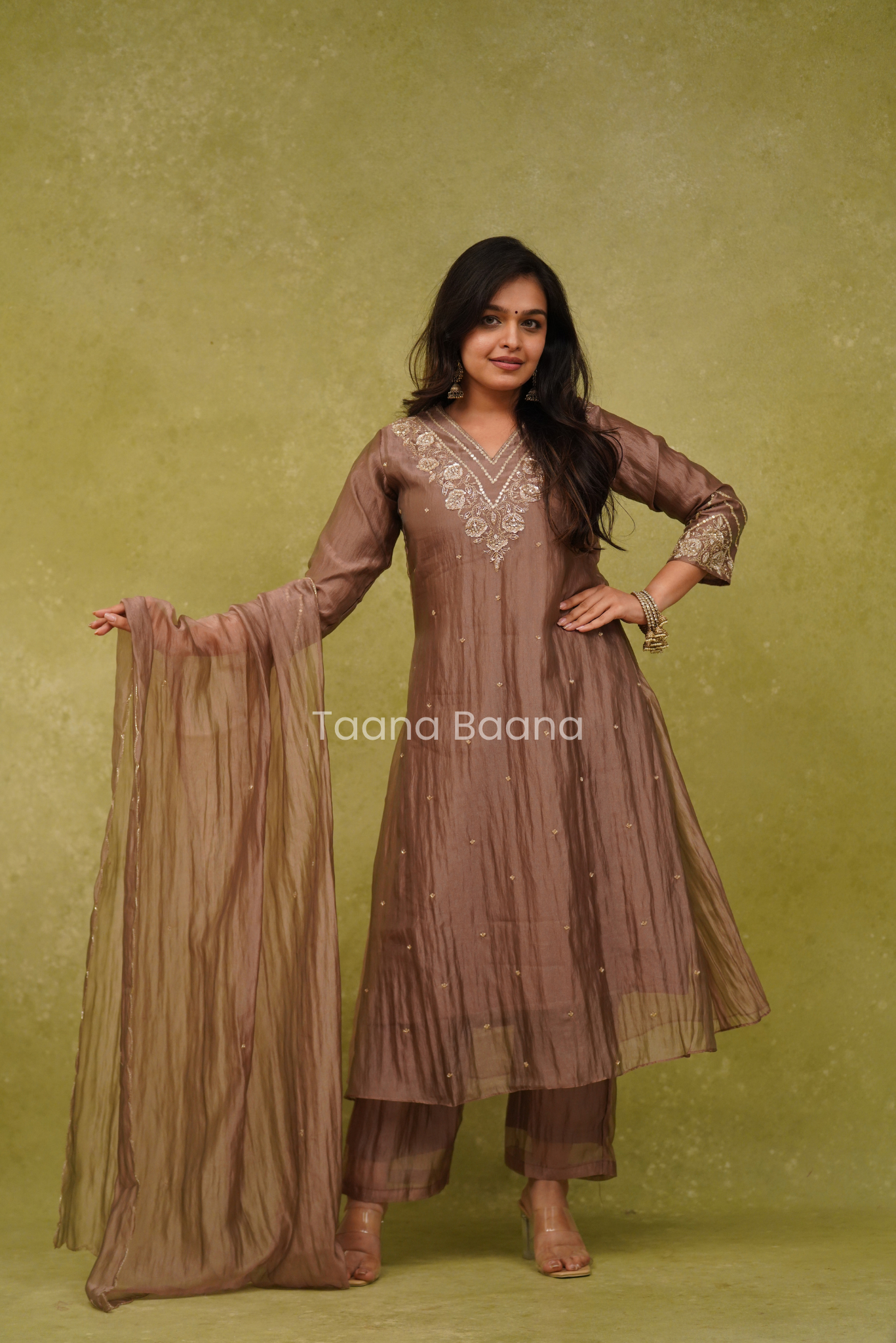 Anarkali Dupatta Set