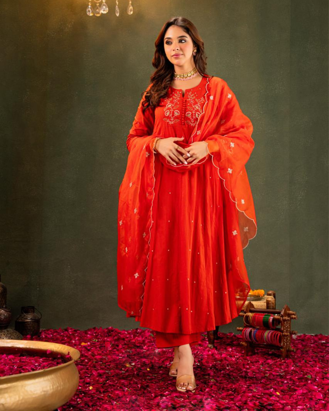 Dupatta Pant Set