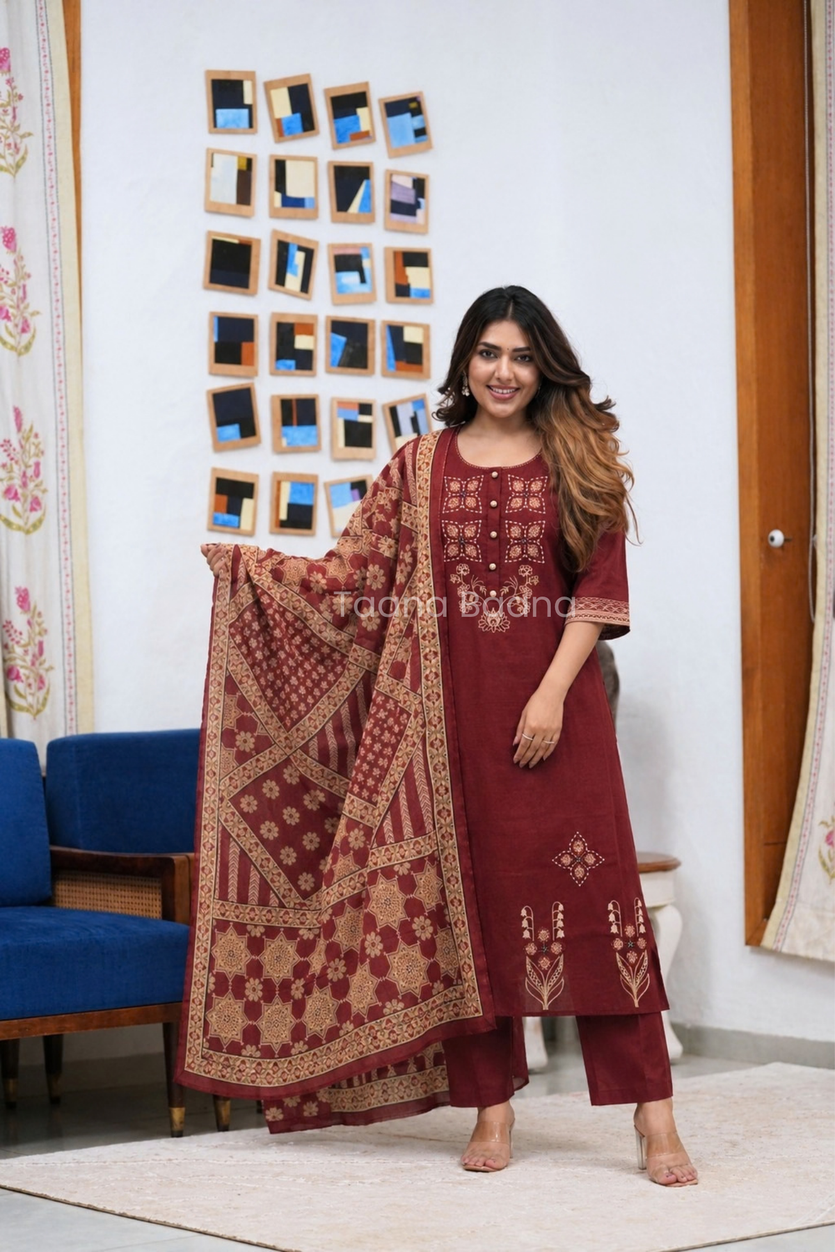Dupatta Pant Set