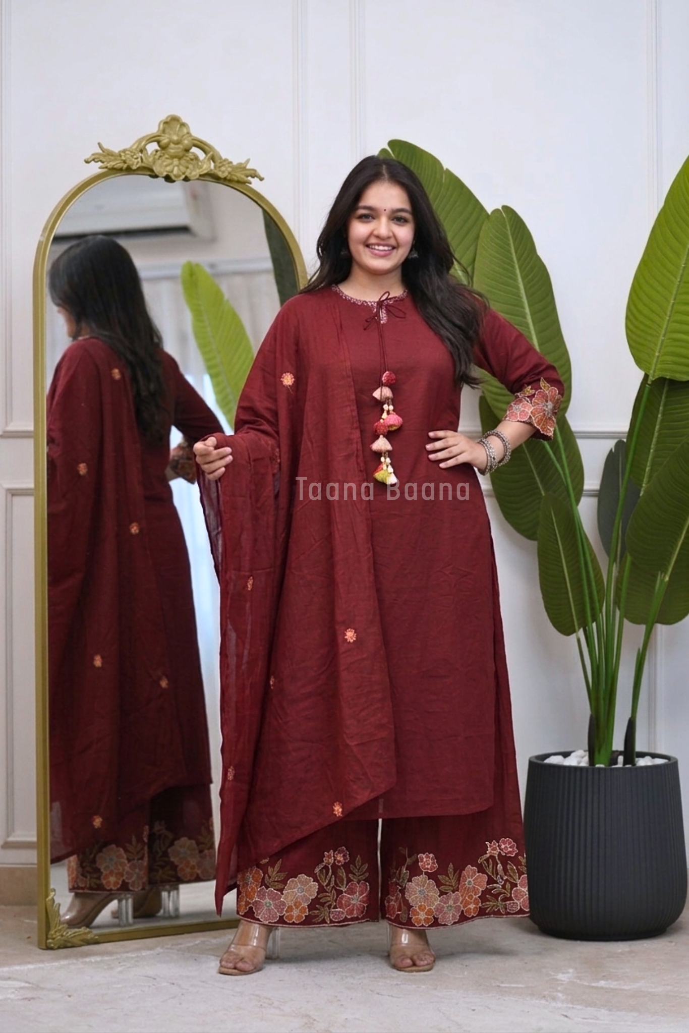 Dupatta Plazo Set