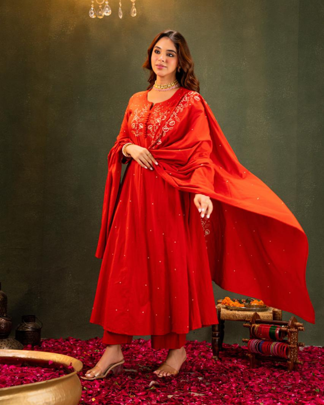 Dupatta Pant Set