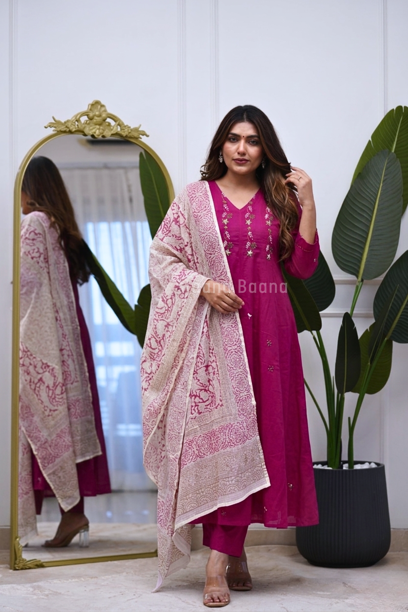 Anarkali Dupatta Set