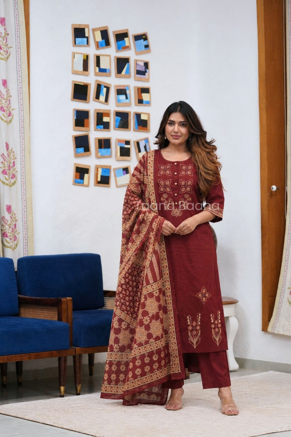 Dupatta Pant Set