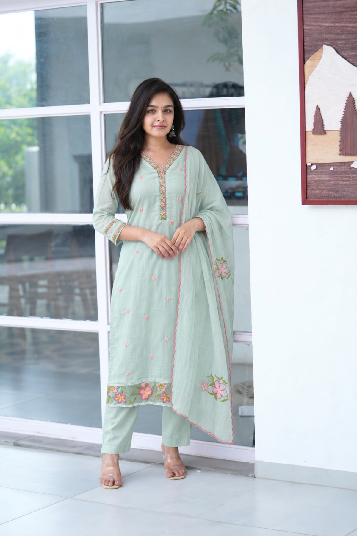 Dupatta Pant Set