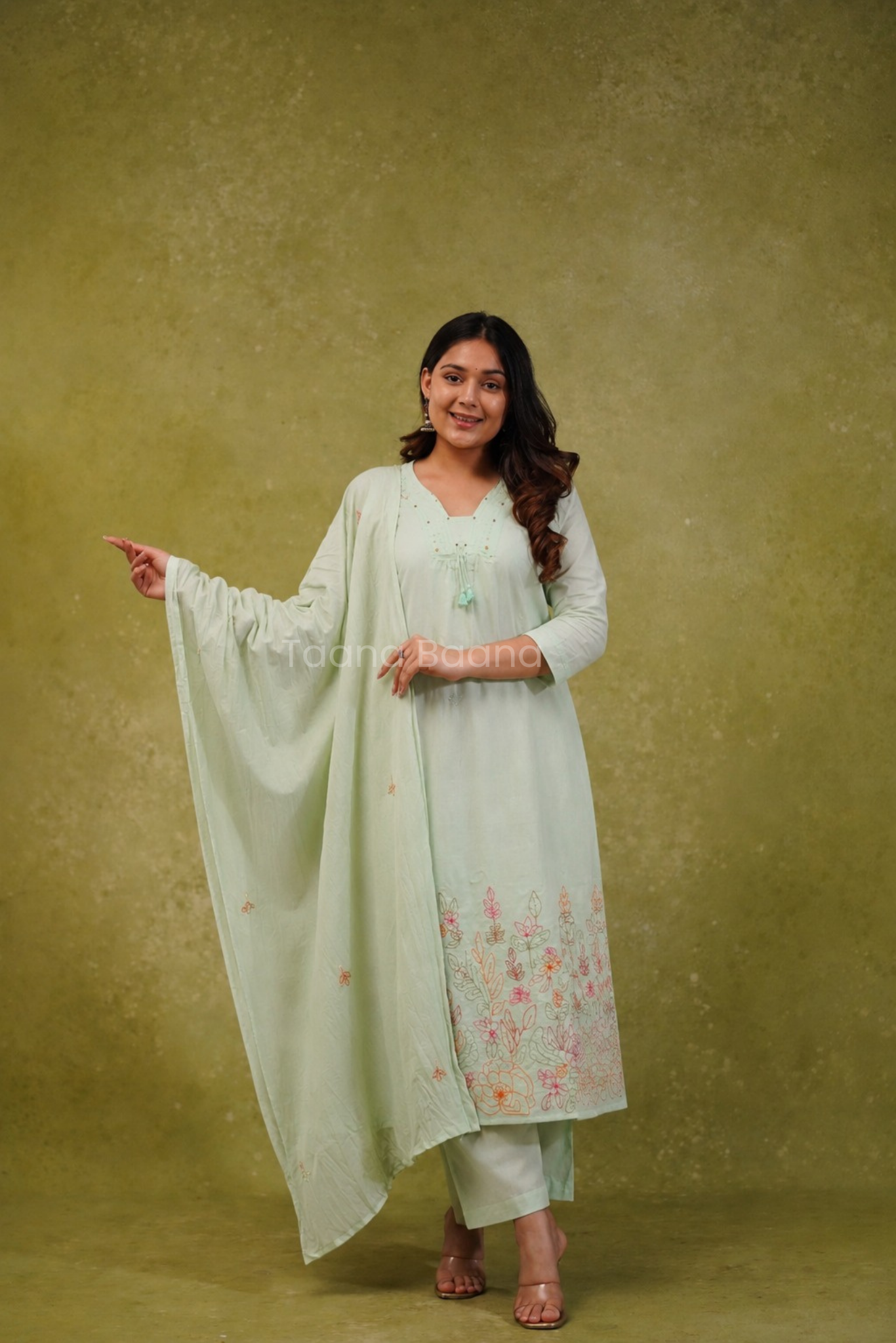 Dupatta Pant Set