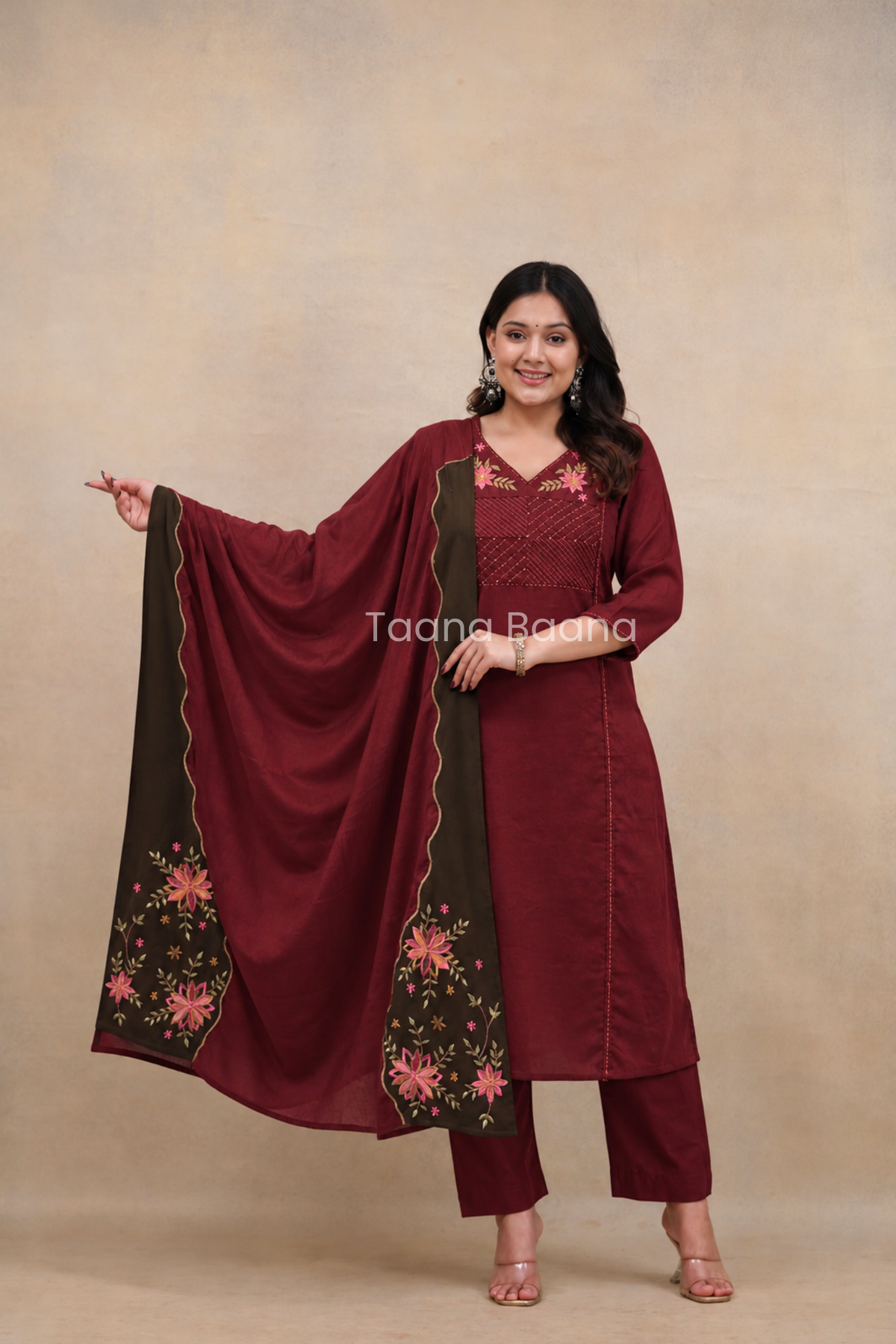 Dupatta Pant Set
