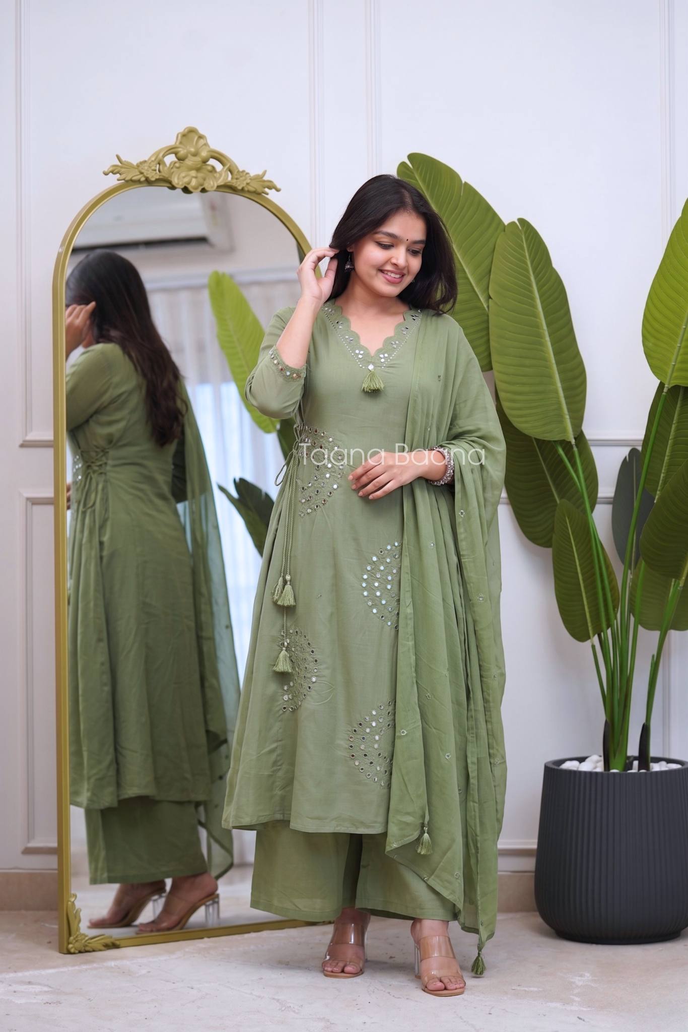 Dupatta Plazo Set