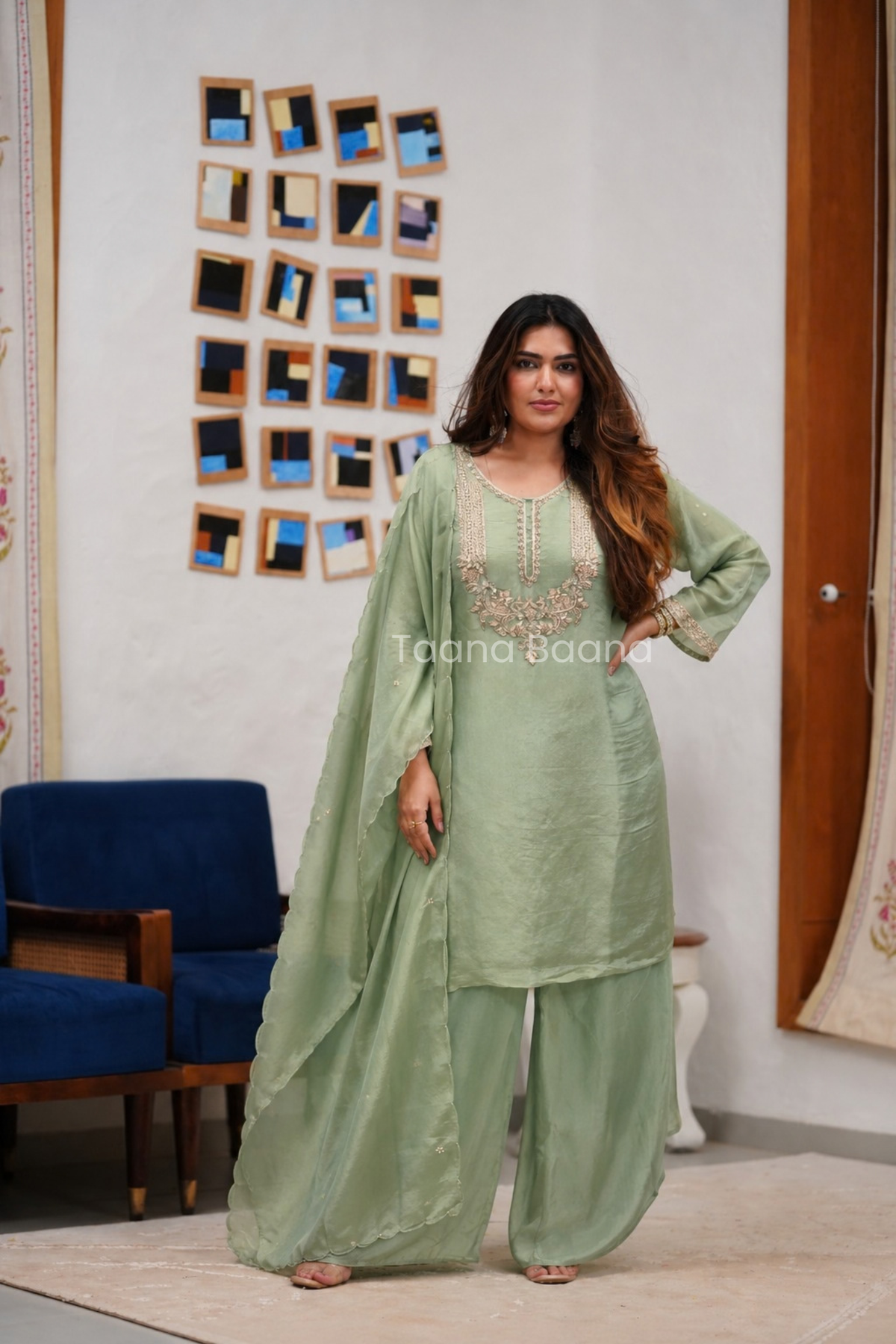 Dupatta Pant Set