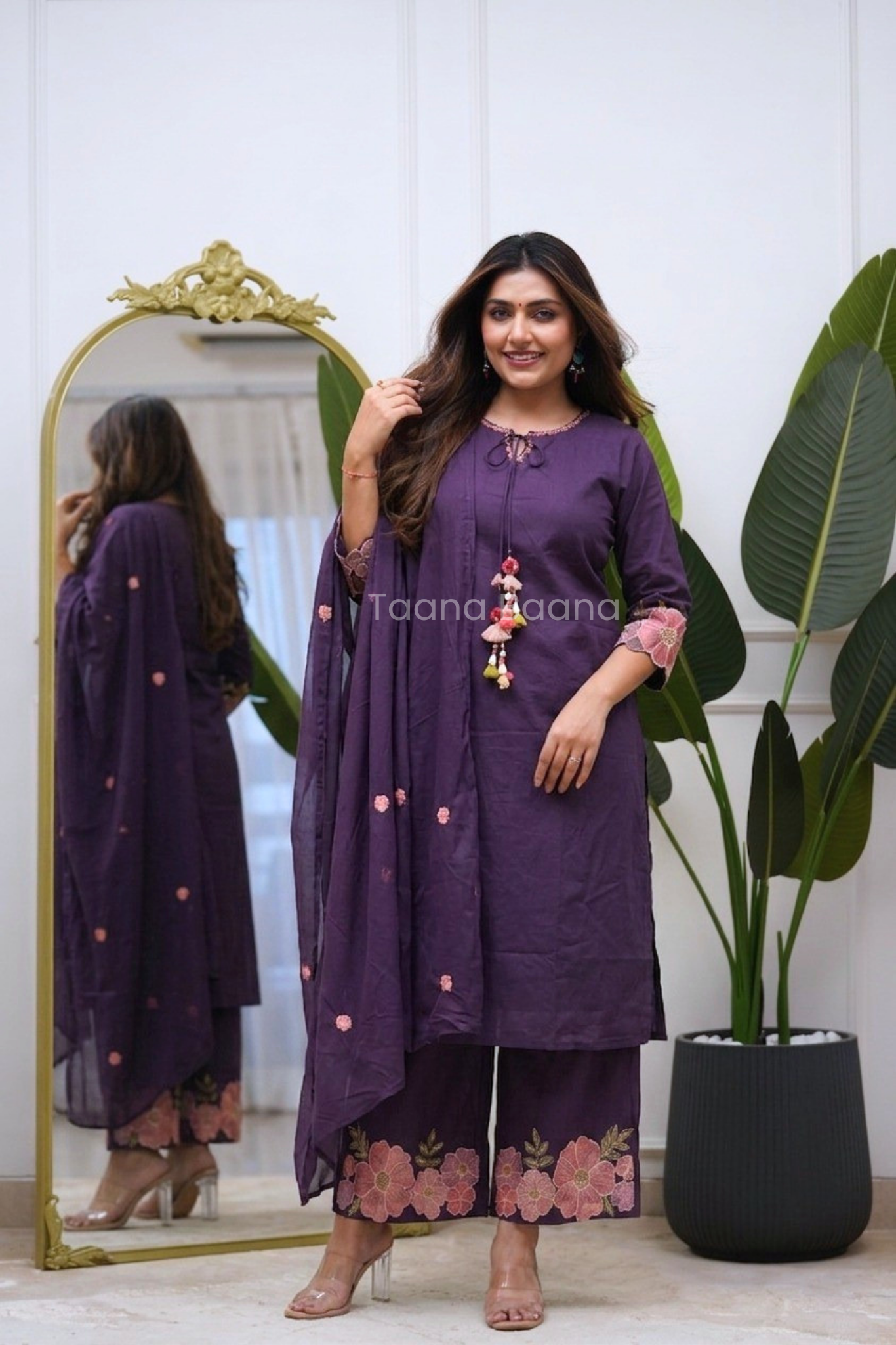 Dupatta Plazo Set
