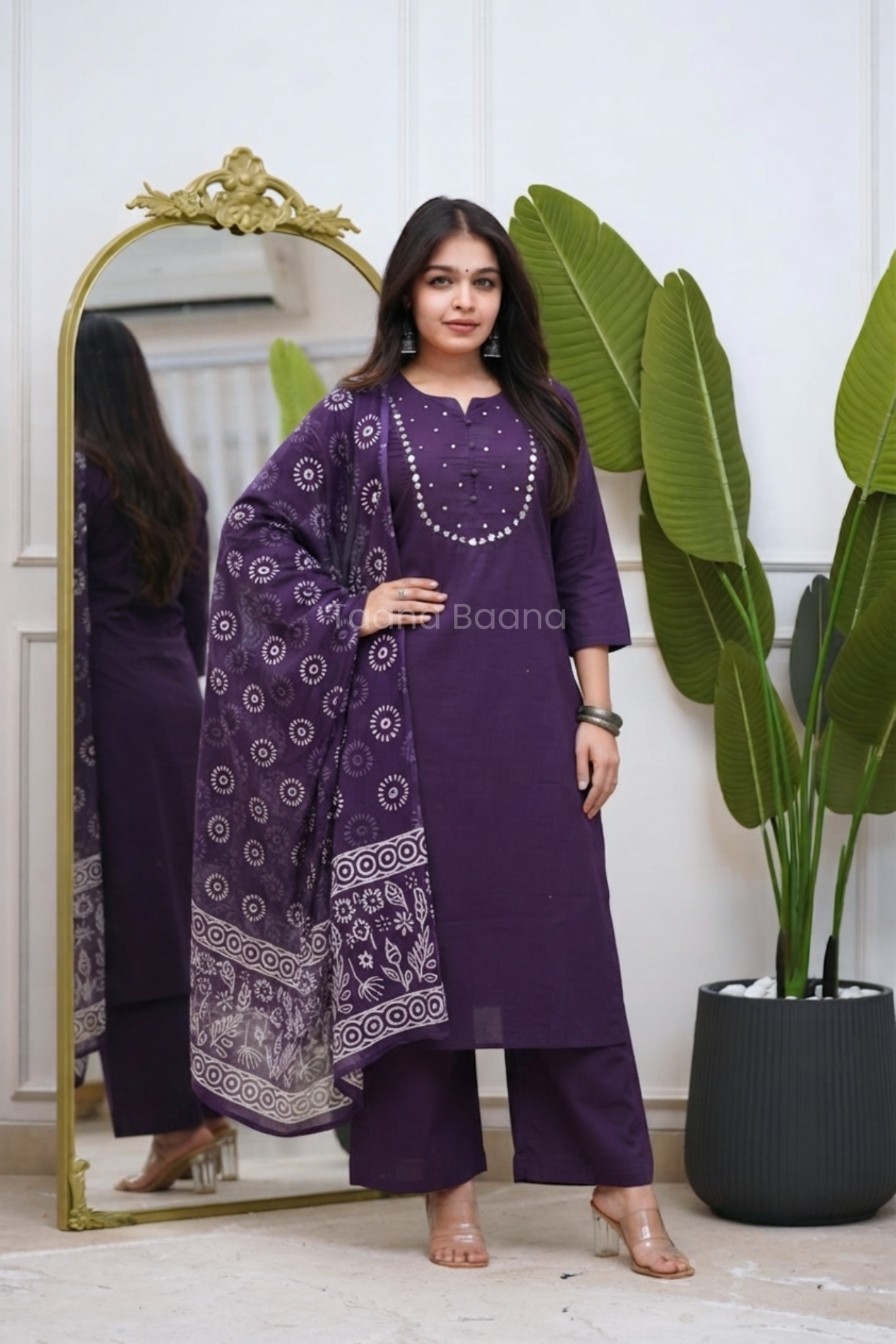 Dupatta Plazo Set