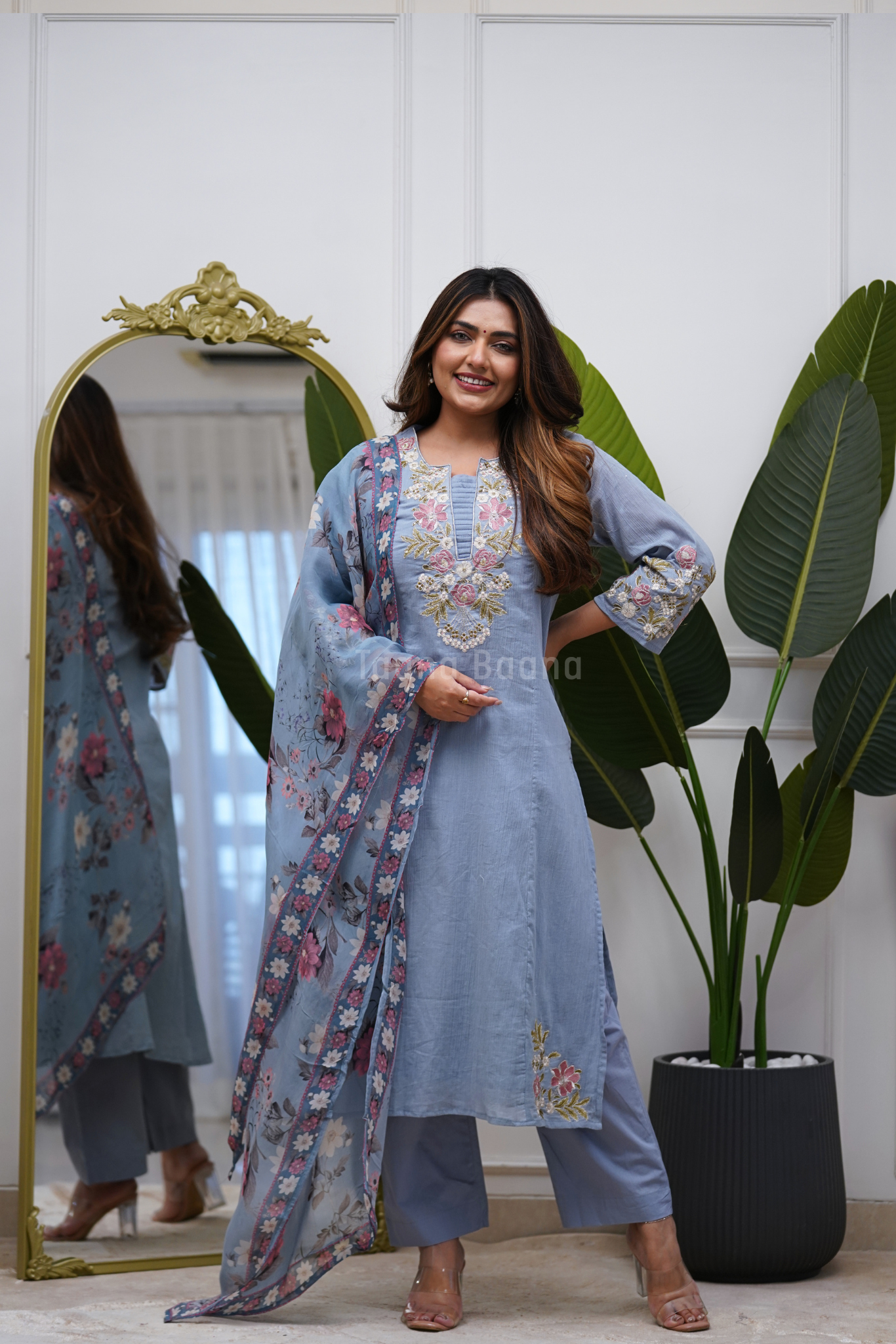 Dupatta Pant Set