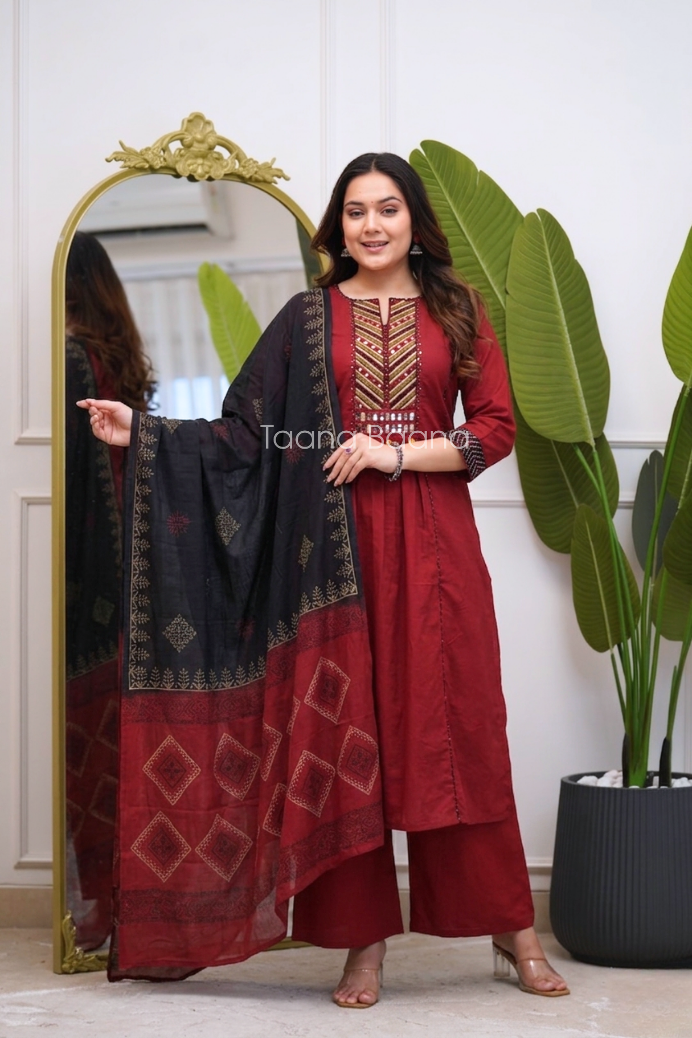 Dupatta Plazo Set