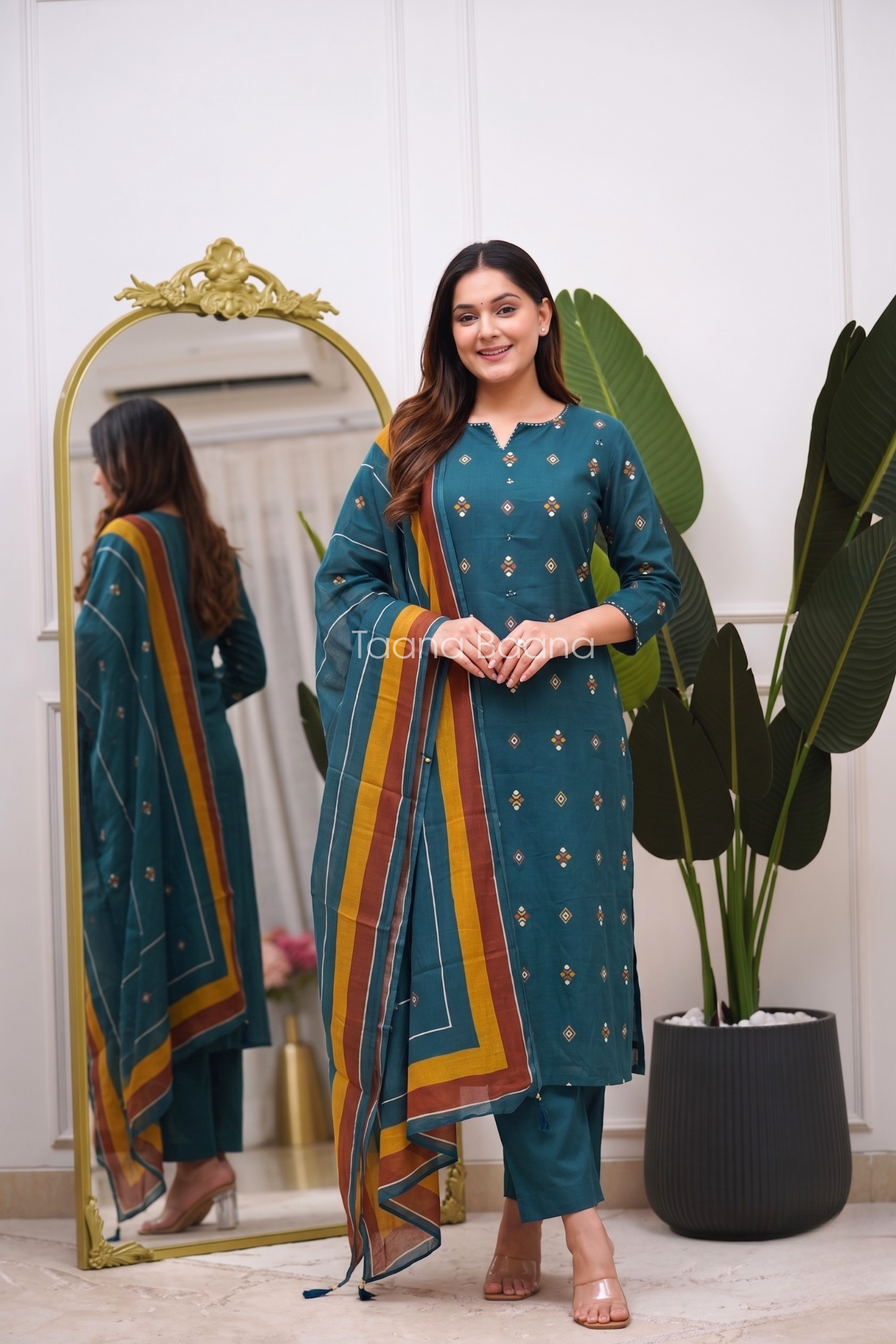 Dupatta Pant Set