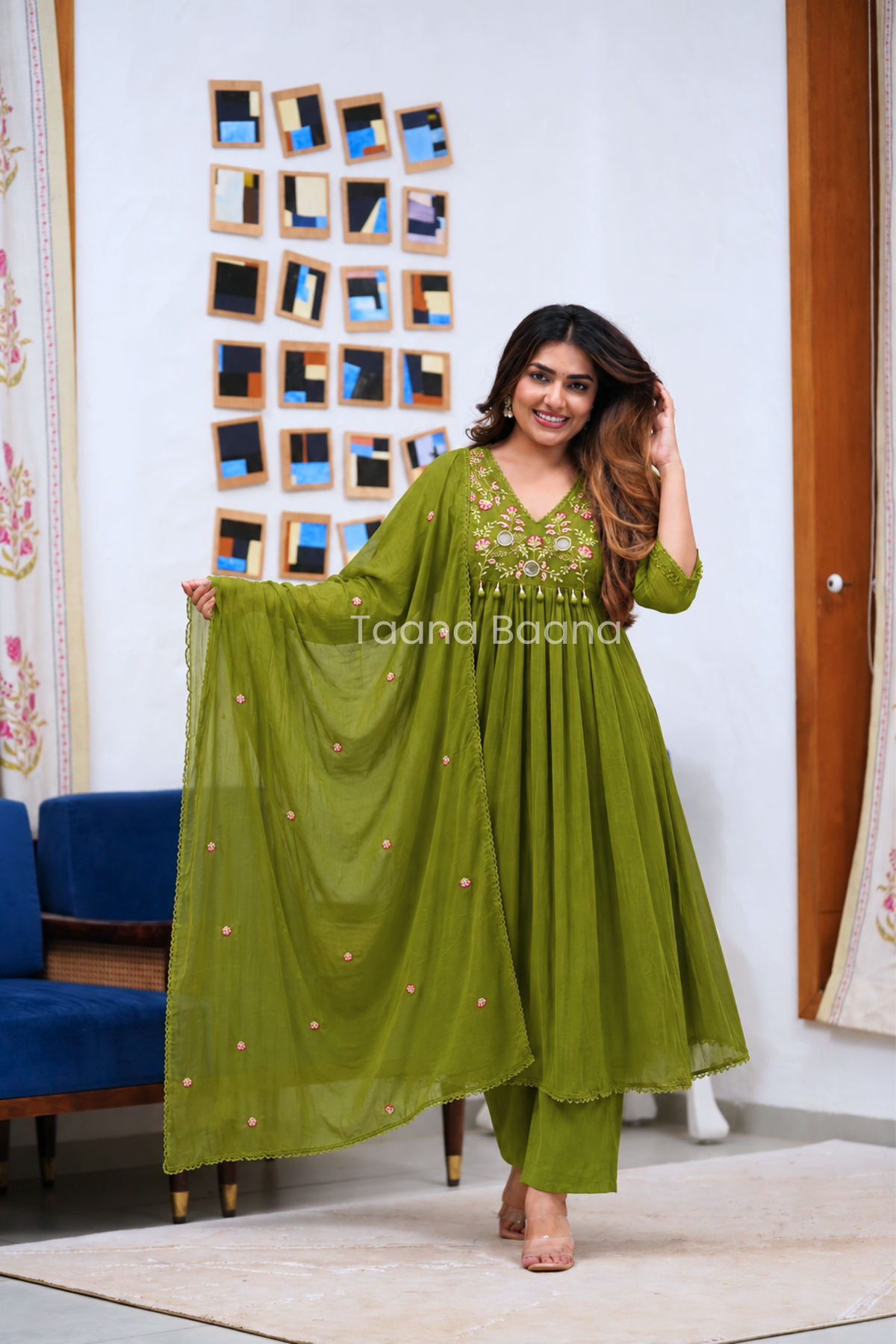 Dupatta Pant Set