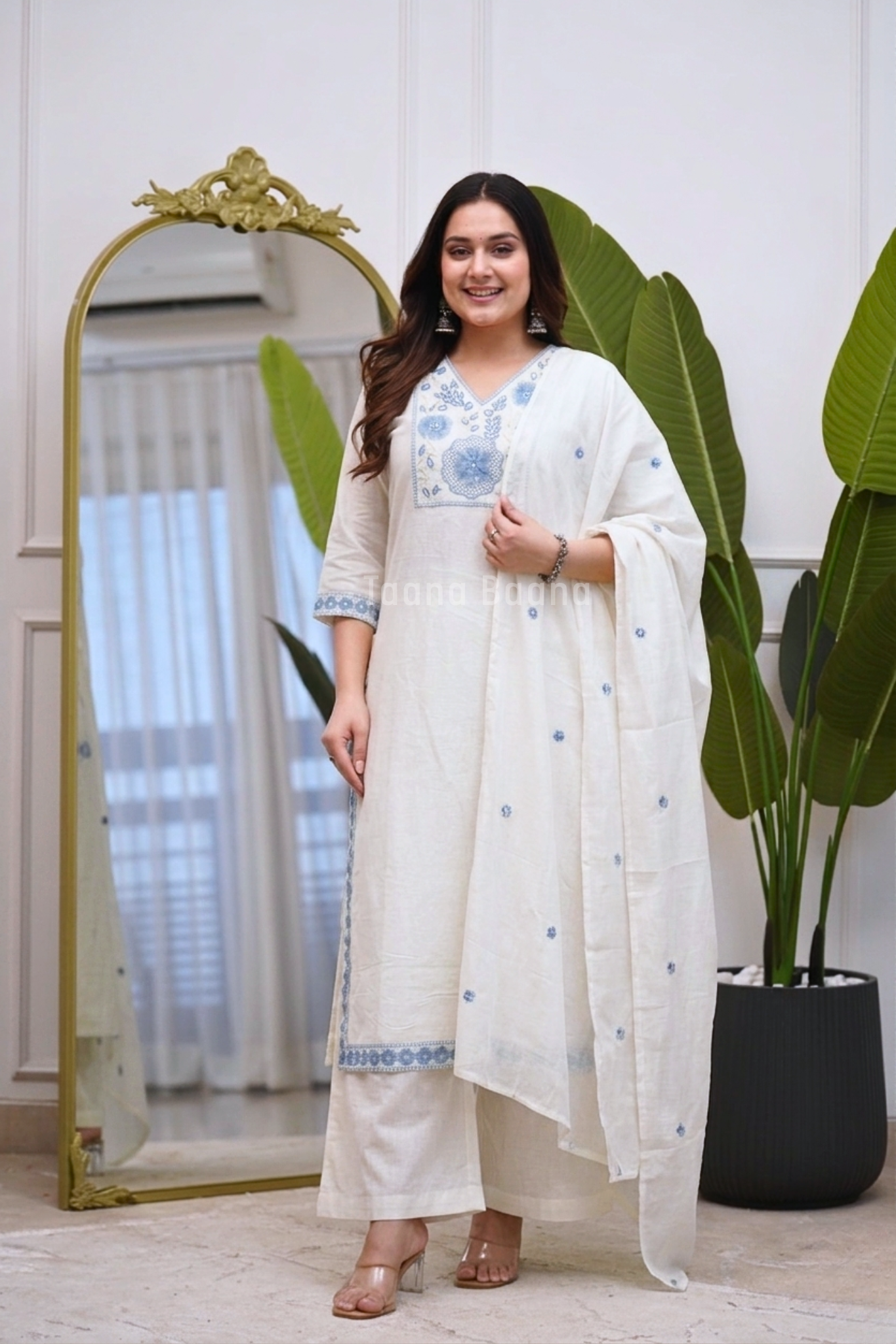 Dupatta Plazo Set