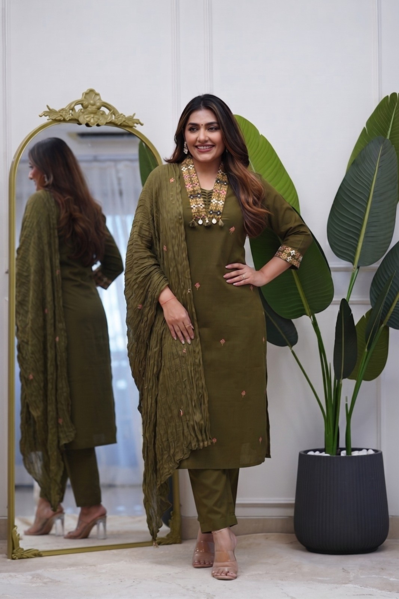 Dupatta Pant Set