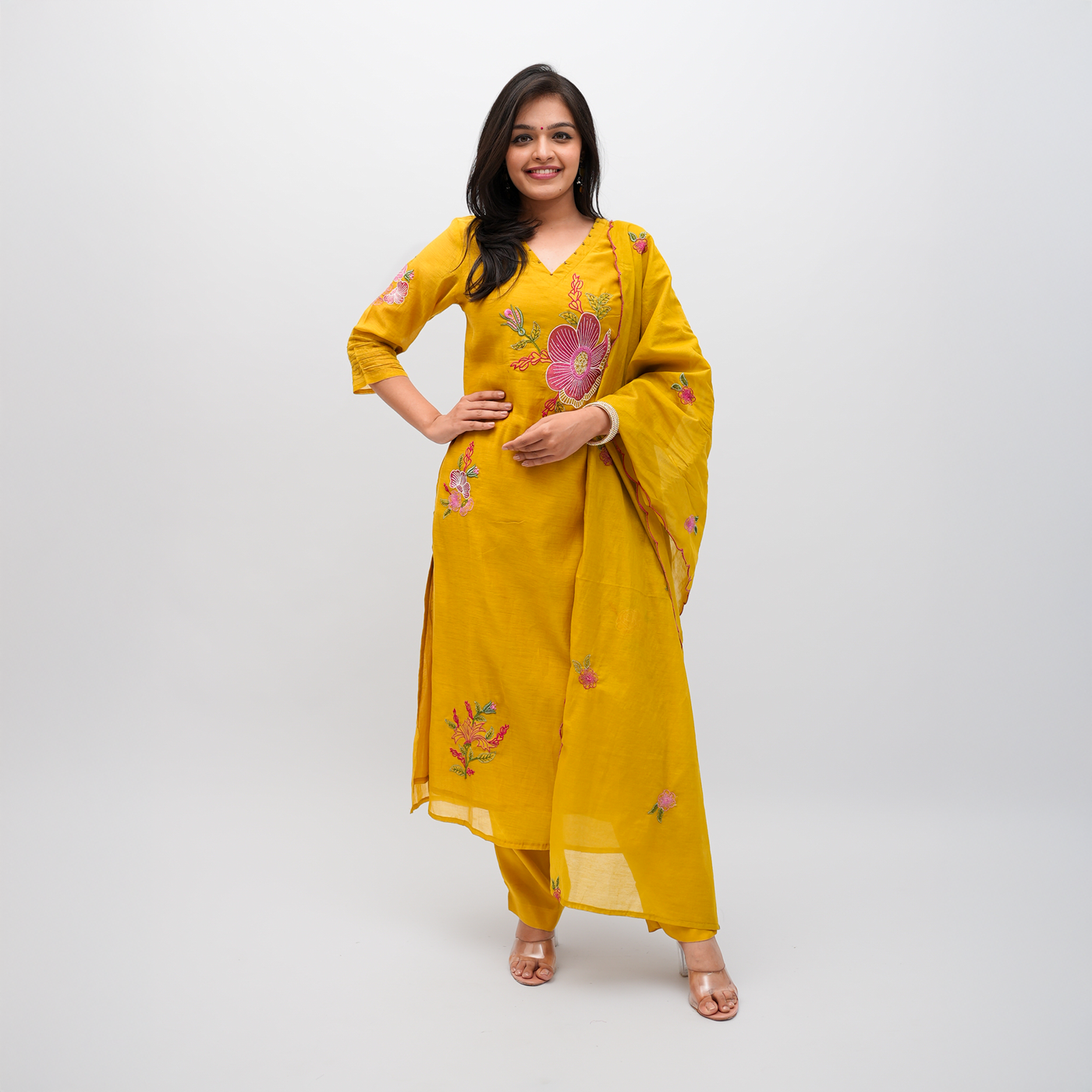 Dupatta Pants Set