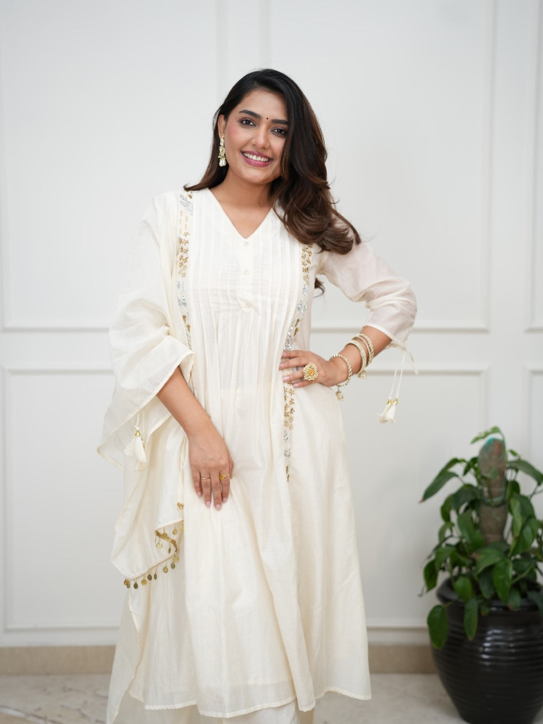 Dupatta Pants Set