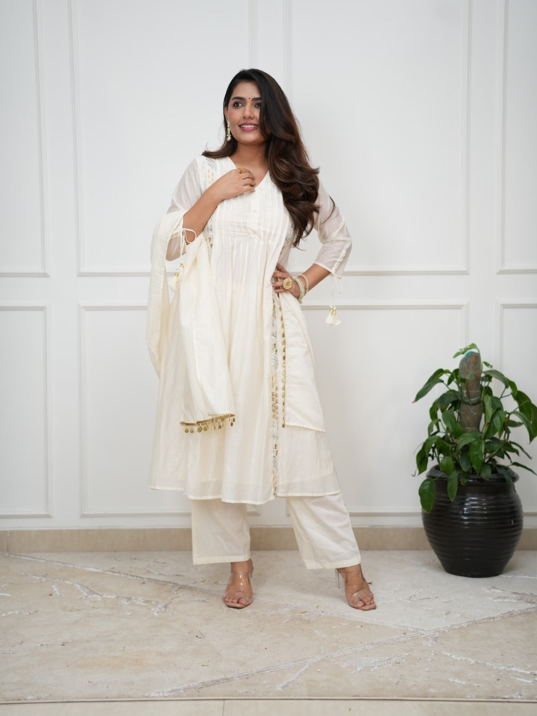 Dupatta Pants Set