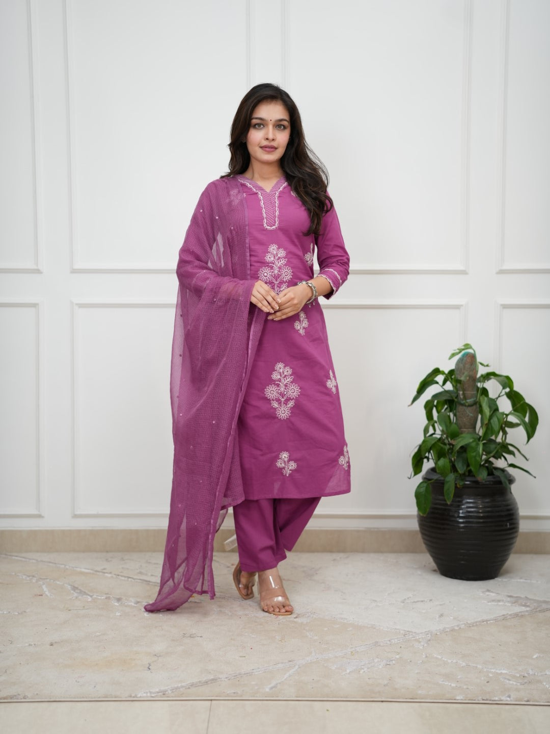 Dupatta Pants Set