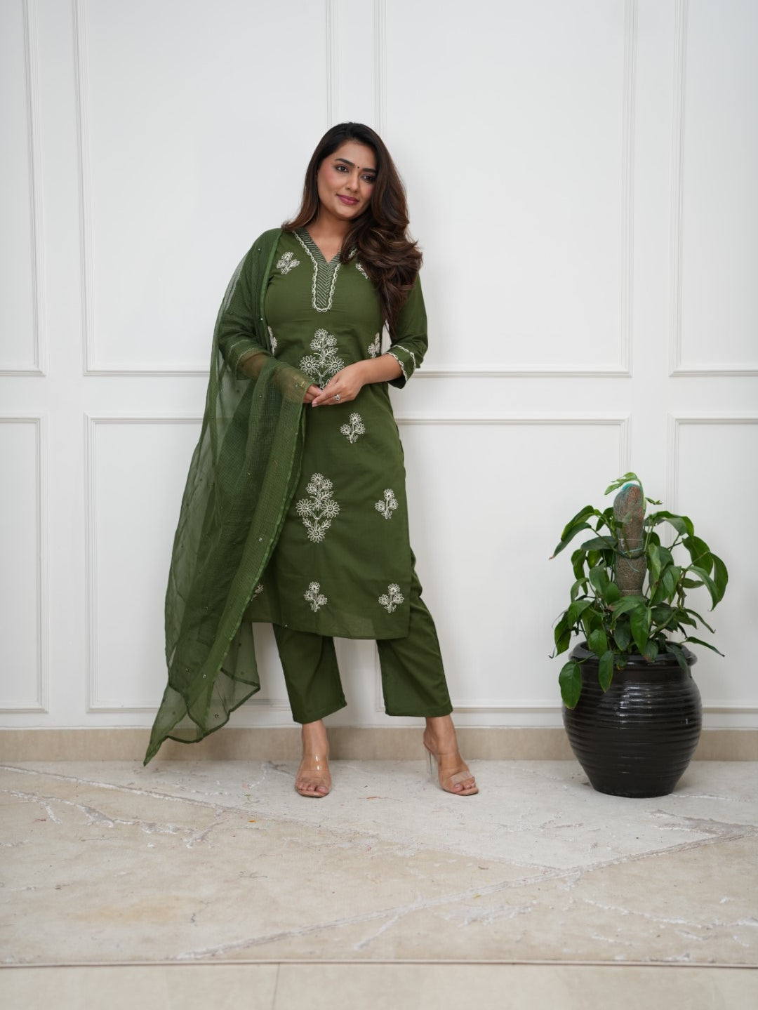 Dupatta Pants Set