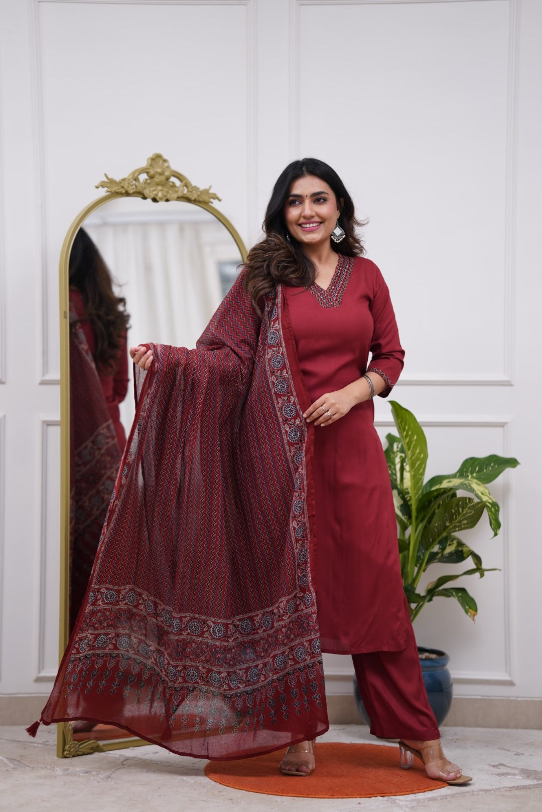 Dupatta Pant Set