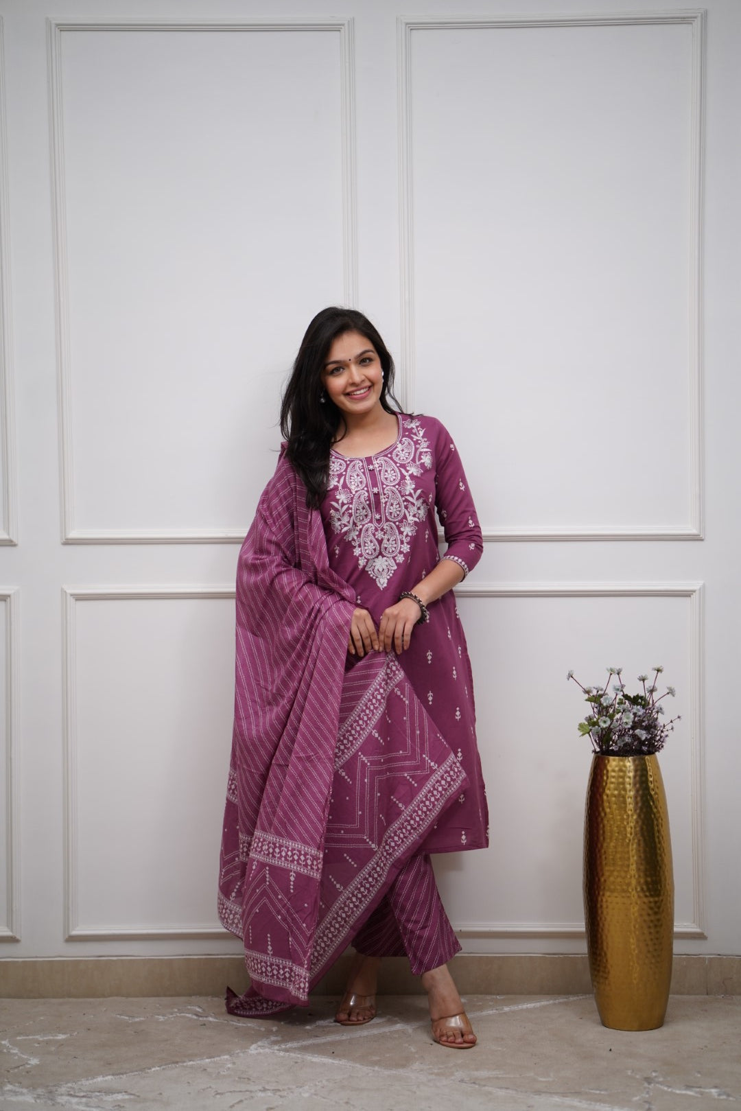 Dupatta Pants Set