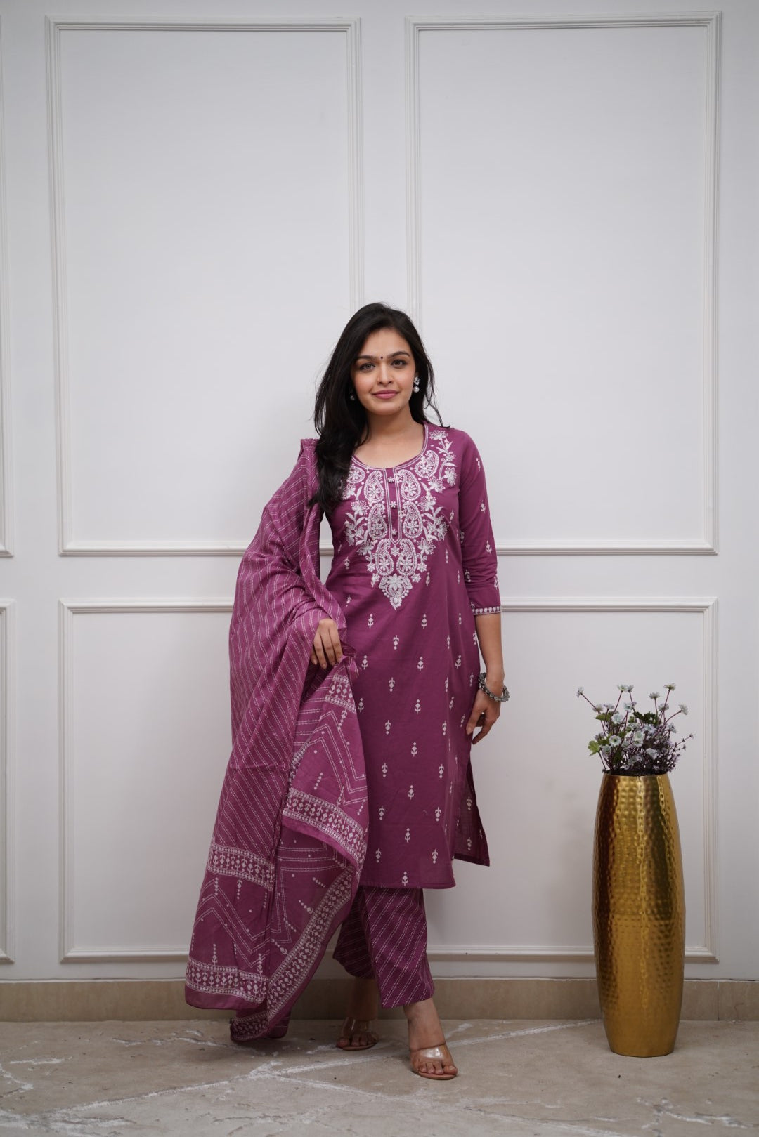 Dupatta Pants Set