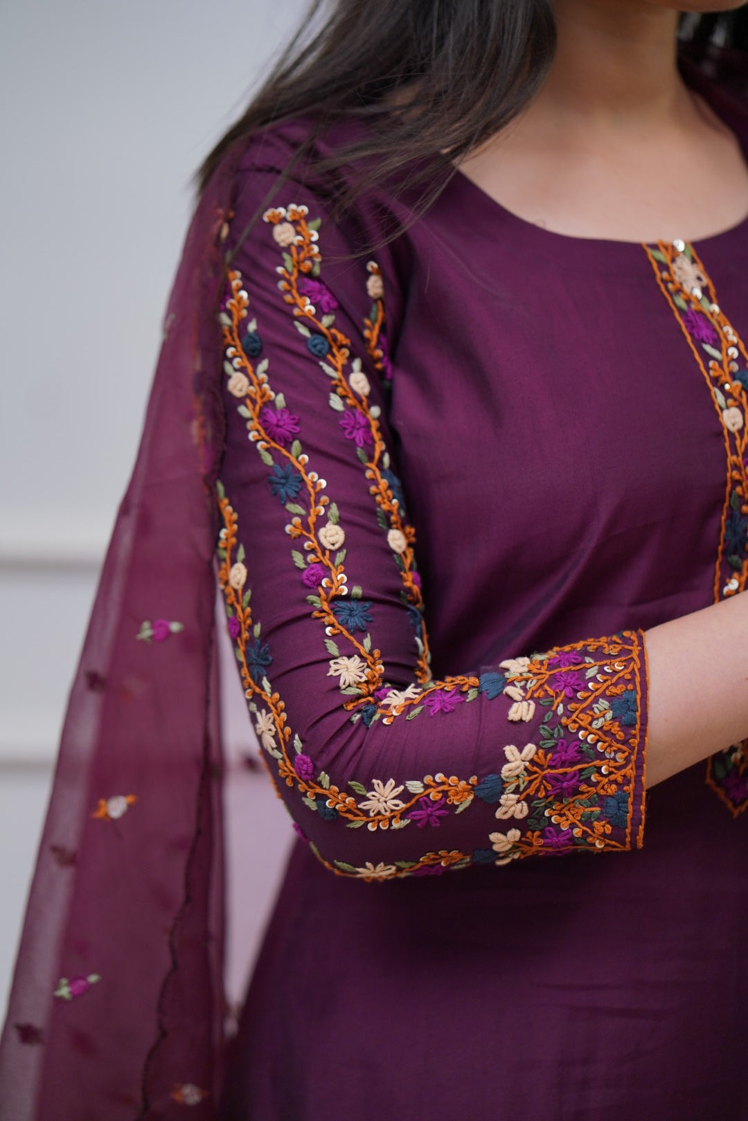 Dupatta Pants Set