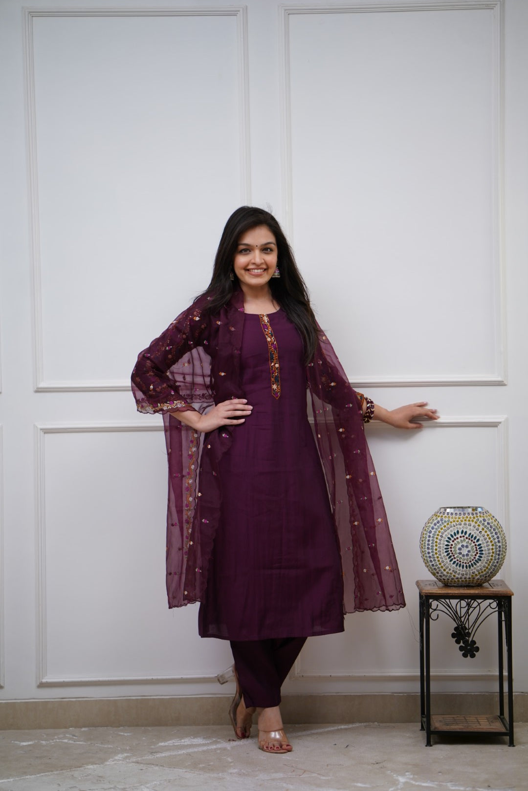 Dupatta Pants Set